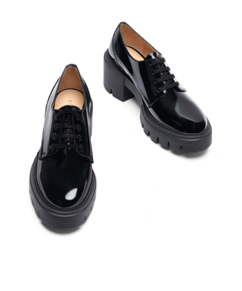 Stuart Weitzman Round Head Low-heeled Shoes In Black