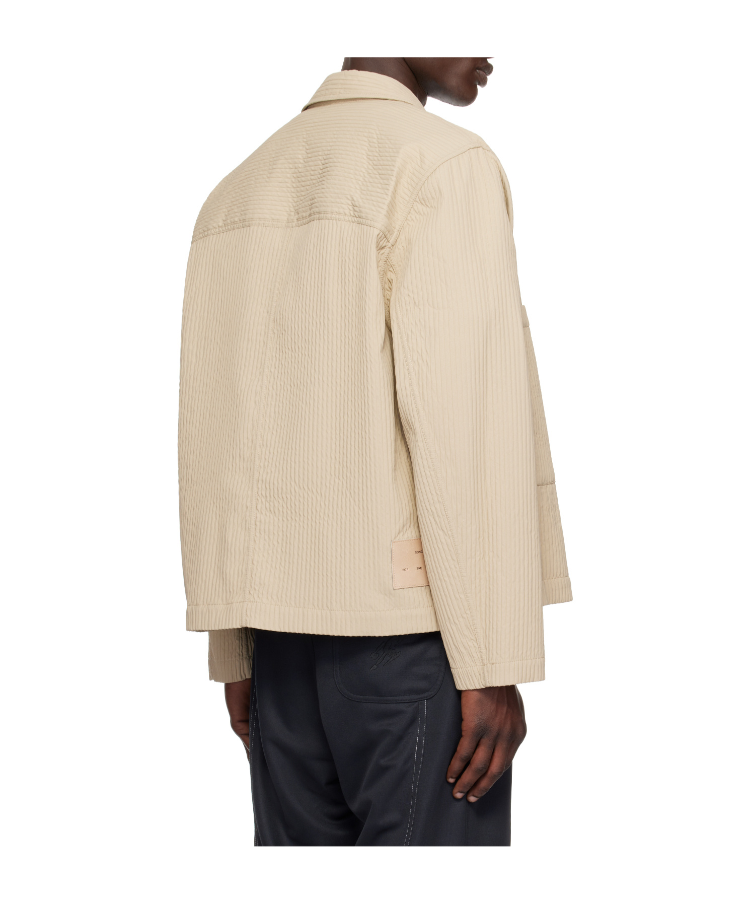 Song For The Mute Lapel Casual Jacket In Neutral