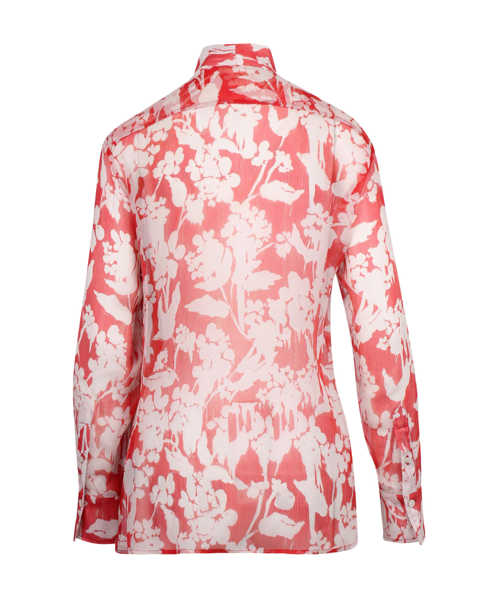 Victoria Beckham Pleated Patterned Shirt In Multi