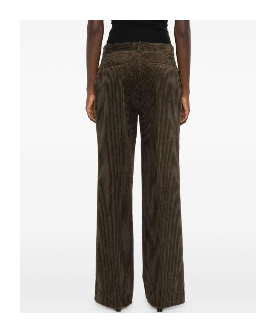 P.a.r.o.s.h Corduroy Straight-leg Trousers In Brown