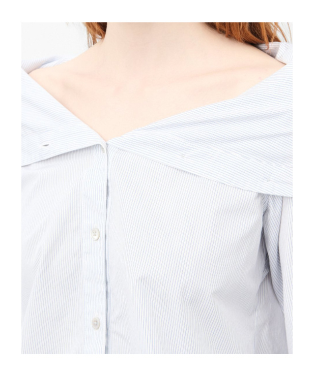 Our Legacy Diner Pinstripe Super Poplin In Gray