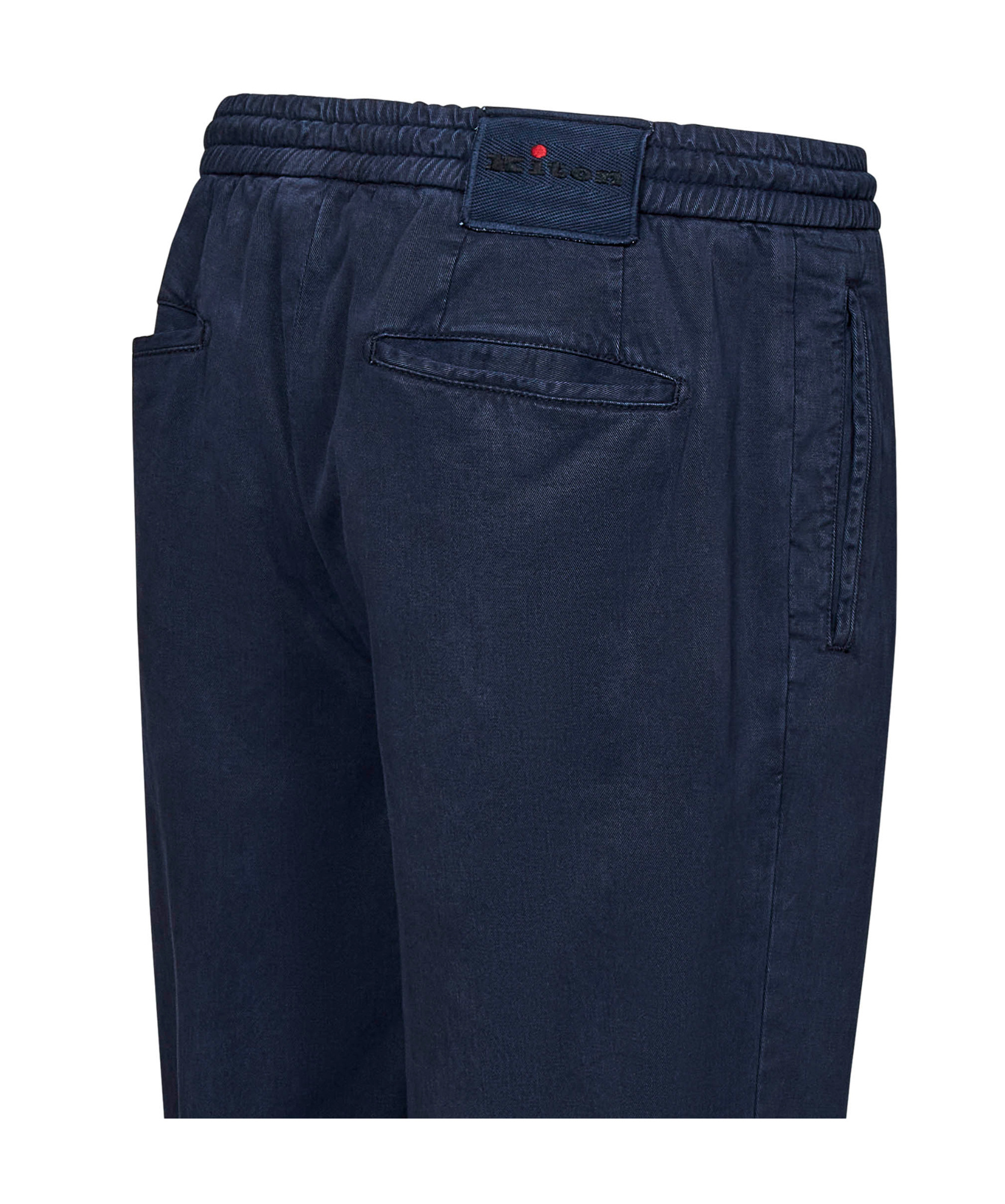 KITON KITON PLEATED DETAIL STRAIGHT LEG TROUSERS 