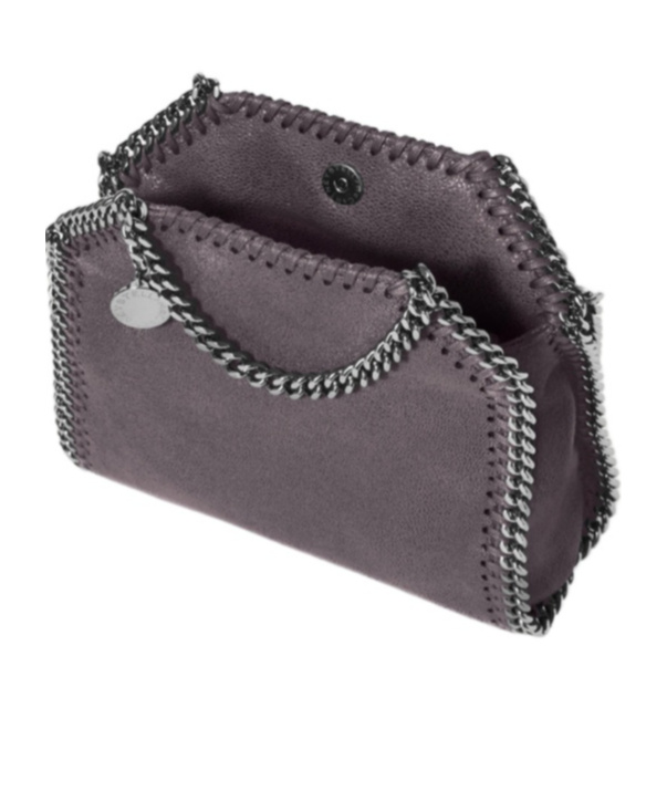 Stella Mccartney Falabella Tiny Crossbody Bag In Brown