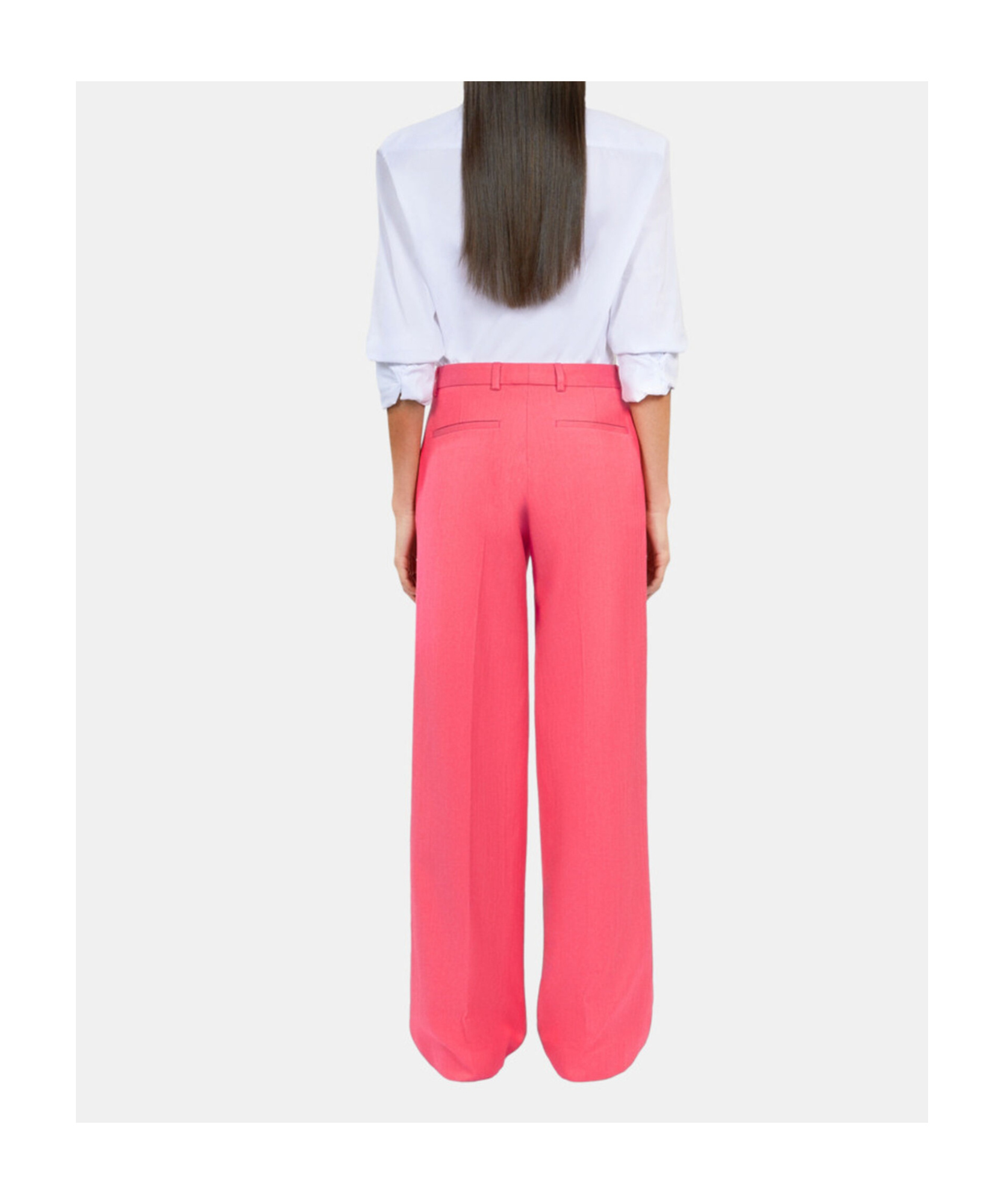 Shop The Kooples Belt-loop Suit Pants In Vintage Pink