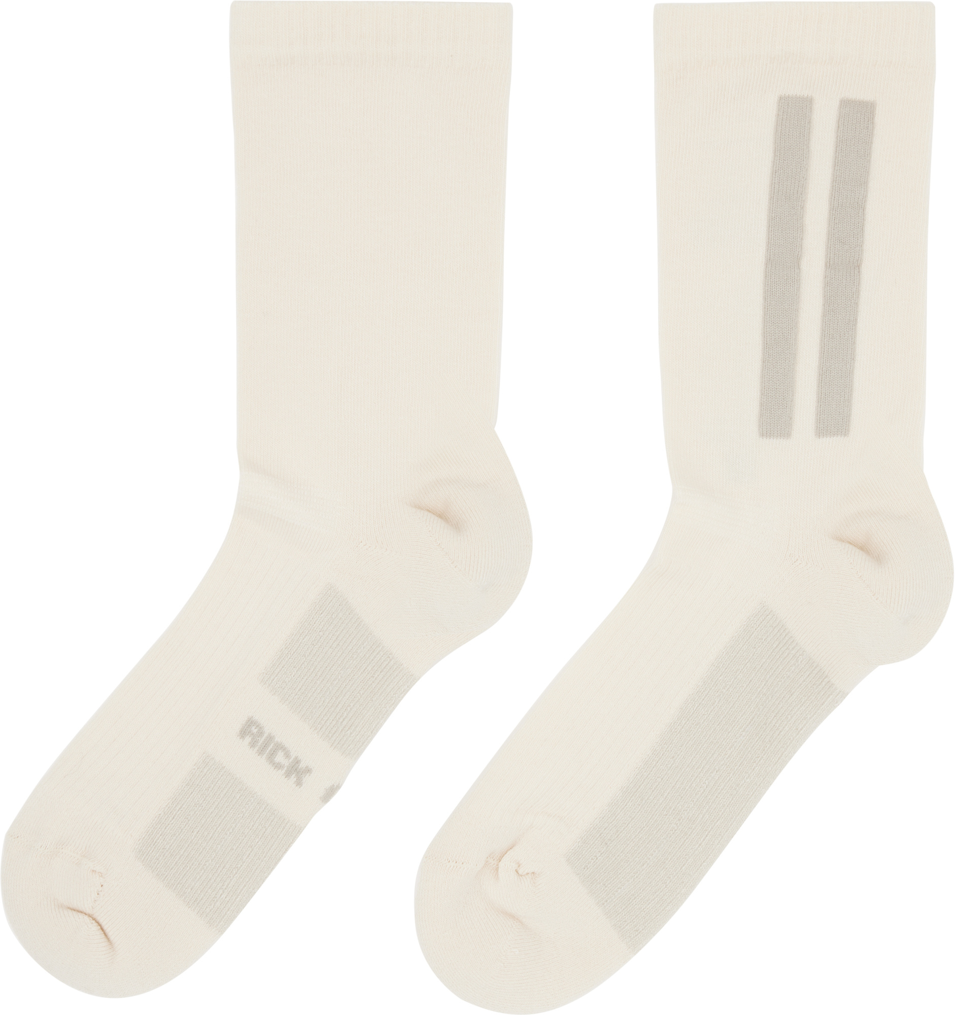 Rick Owens Concordians Knit Glitter Socks In White