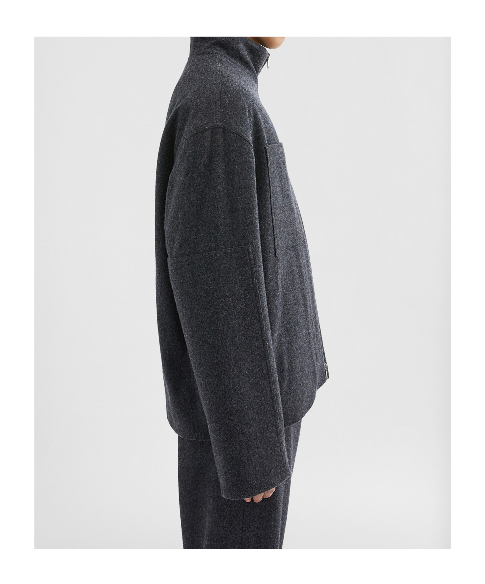 Jil Sander Felt Padded Blouson