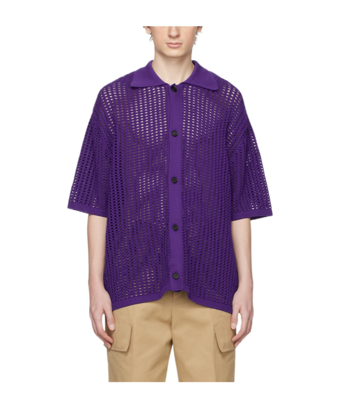 WOOYOUNGMI LAPEL SHORT-SLEEVED SHIRT