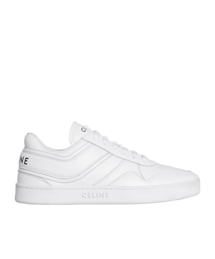 Celine Lace-up Low-cut Casual Shoes In White