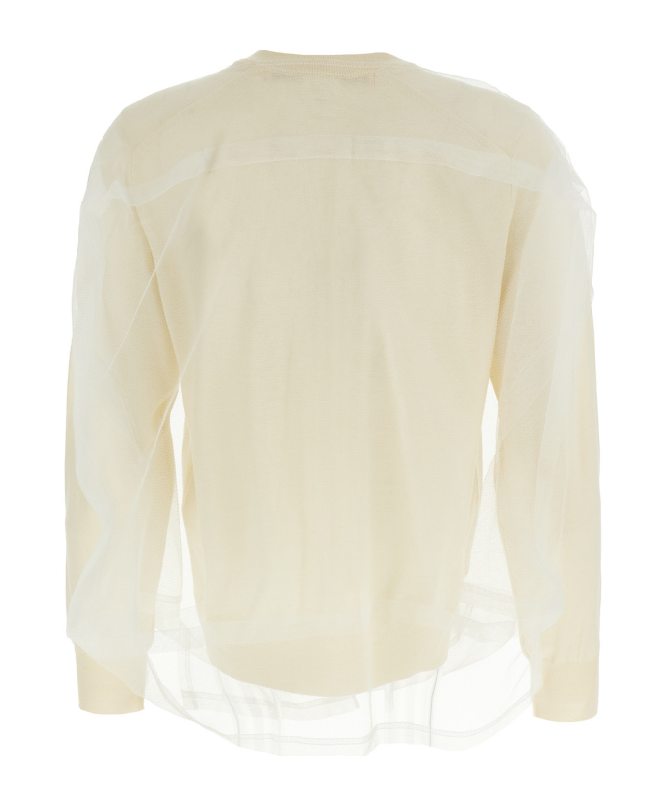 Shop Comme Des Garçons Ruffled Flower Top