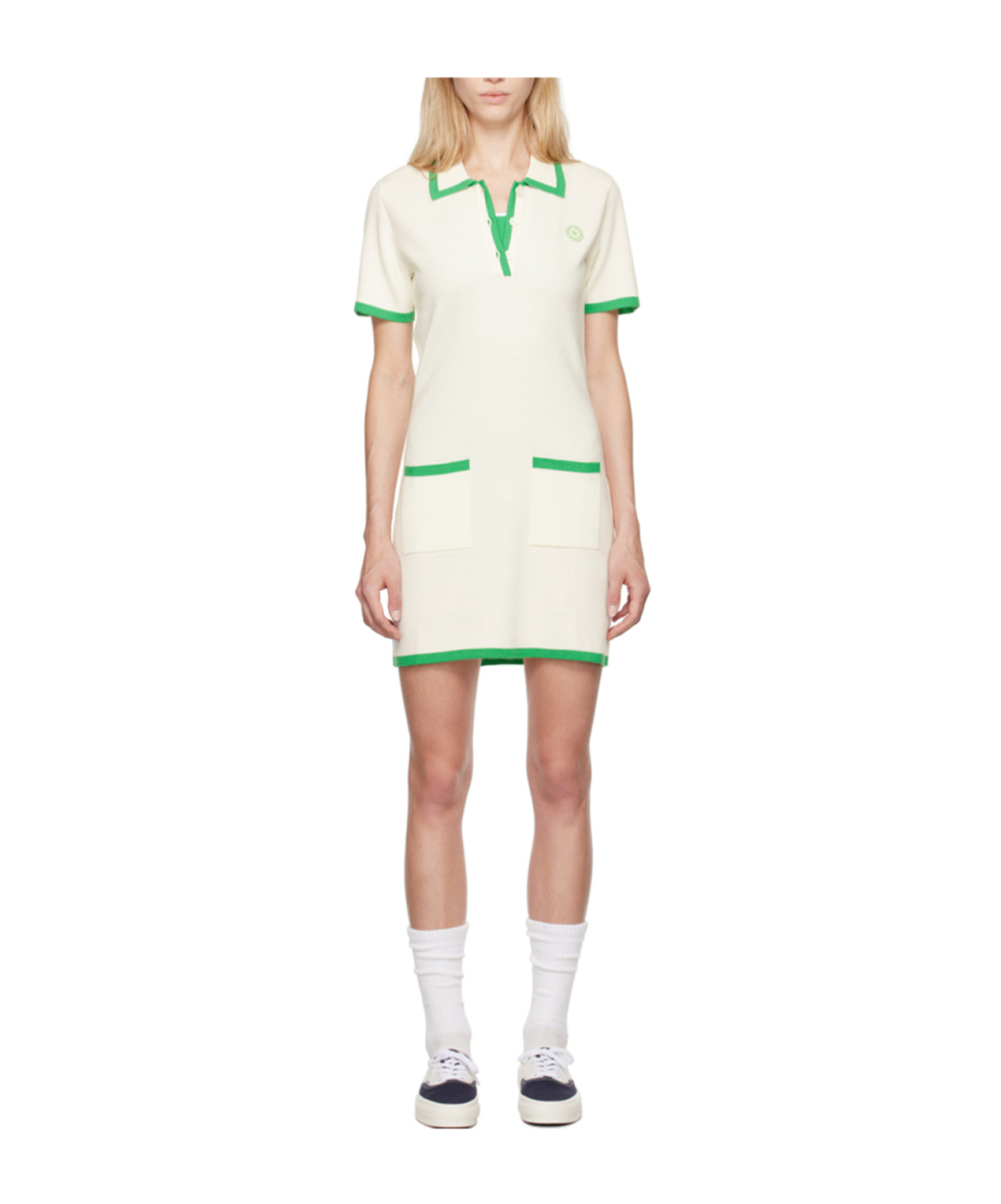 Sporty And Rich Hilary Dress In White