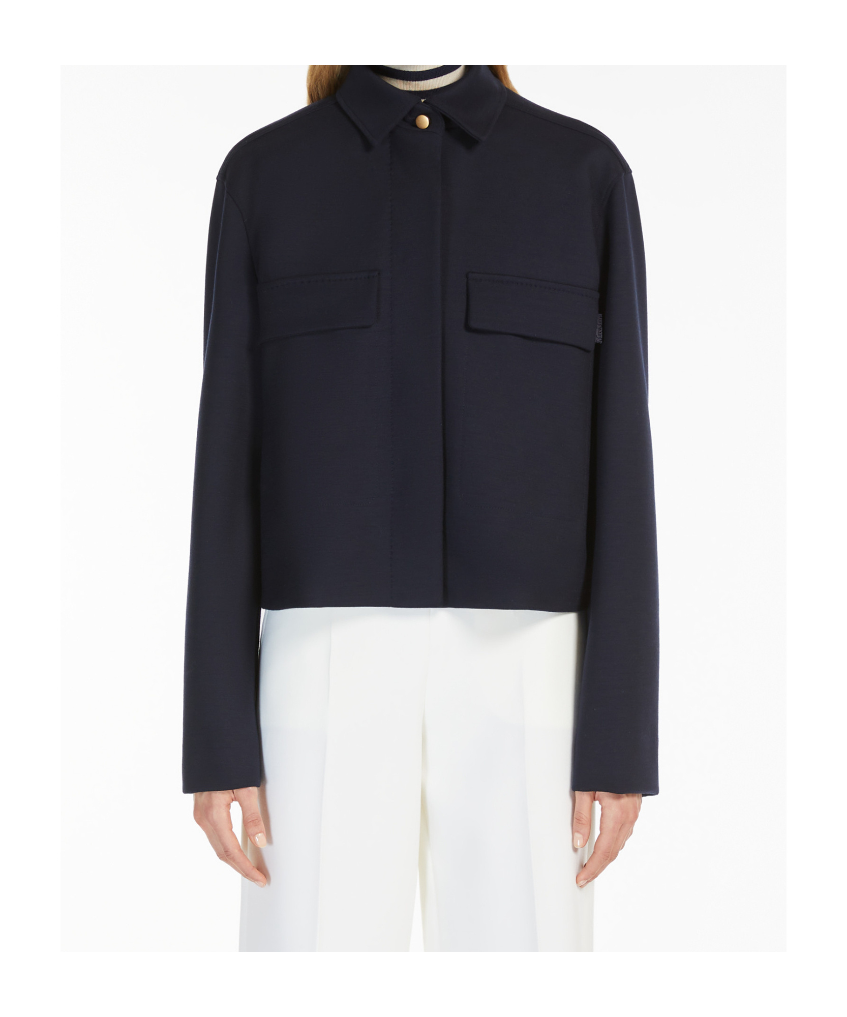 Max Mara Knitted Jacket In Black