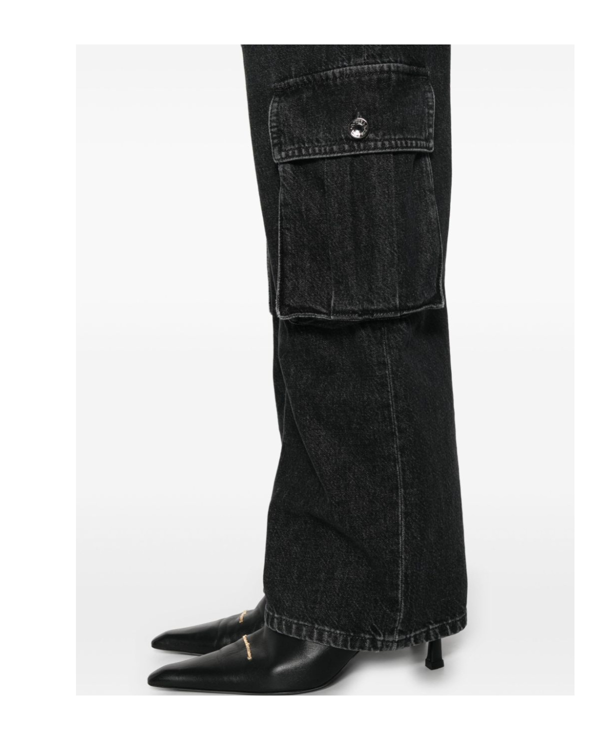 Dolce & Gabbana Cargo Trousers Featuring Wide Leg And Pockets In Black
