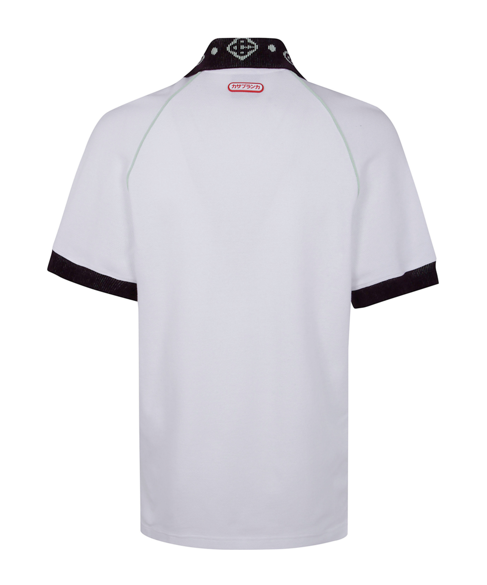 Casablanca Oversized Polo Shirt Featuring Pointed Collar In White