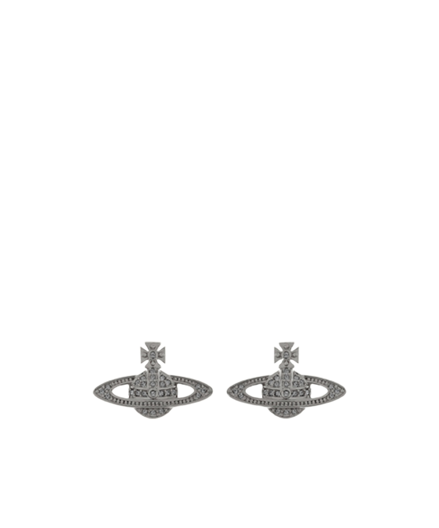 Vivienne Westwood Logo Pattern Earrings In Gray