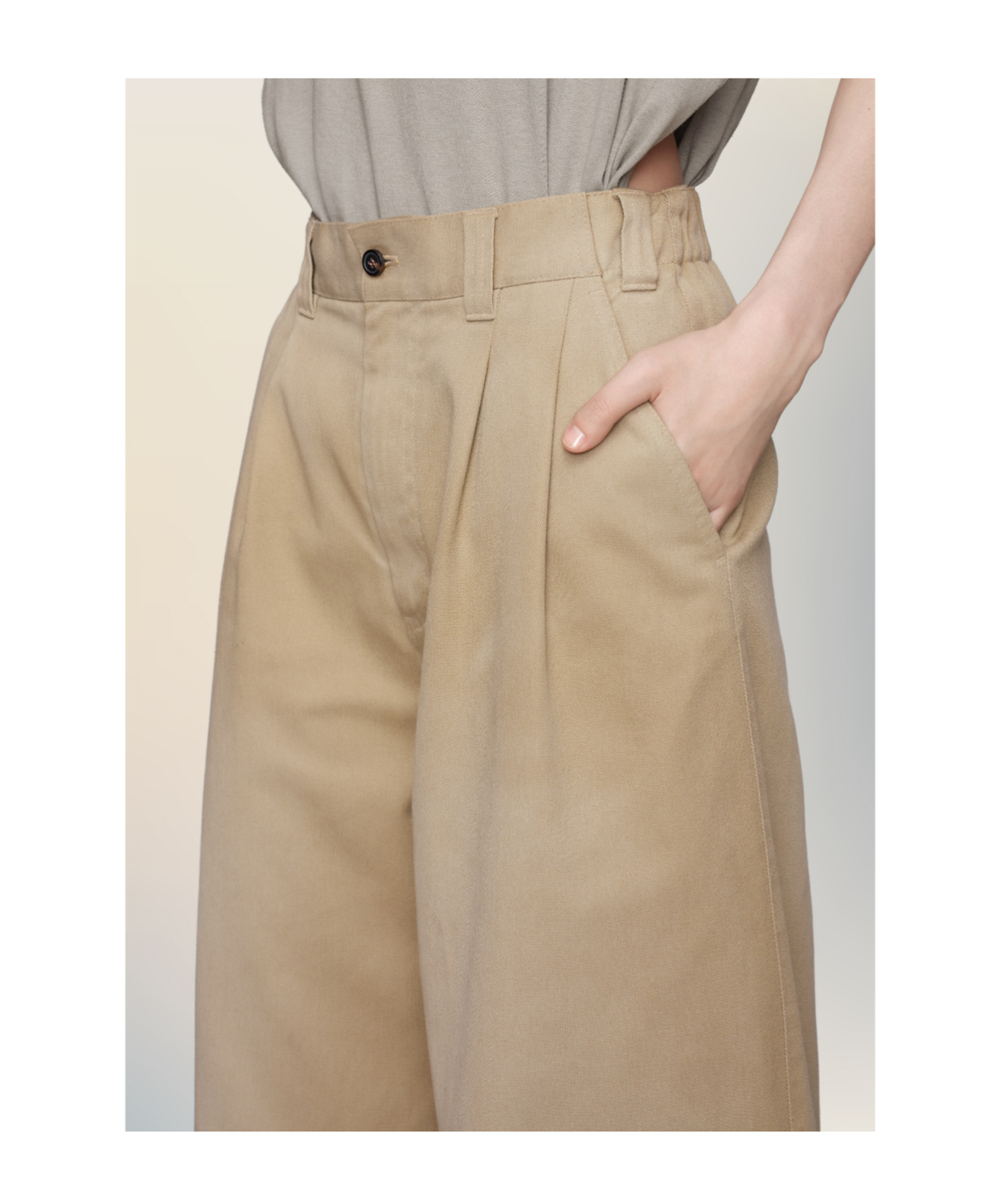 Maison Margiela Wide-leg Trousers In Brown