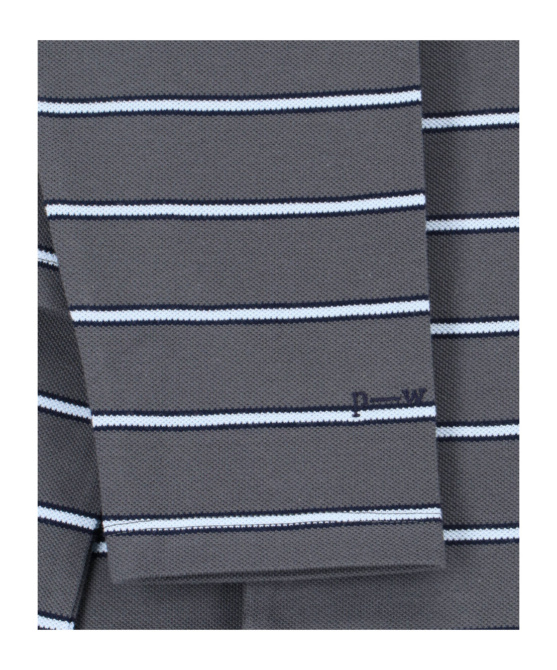 Paloma Wool Striped Long-sleeved Polo Shirt In Gray