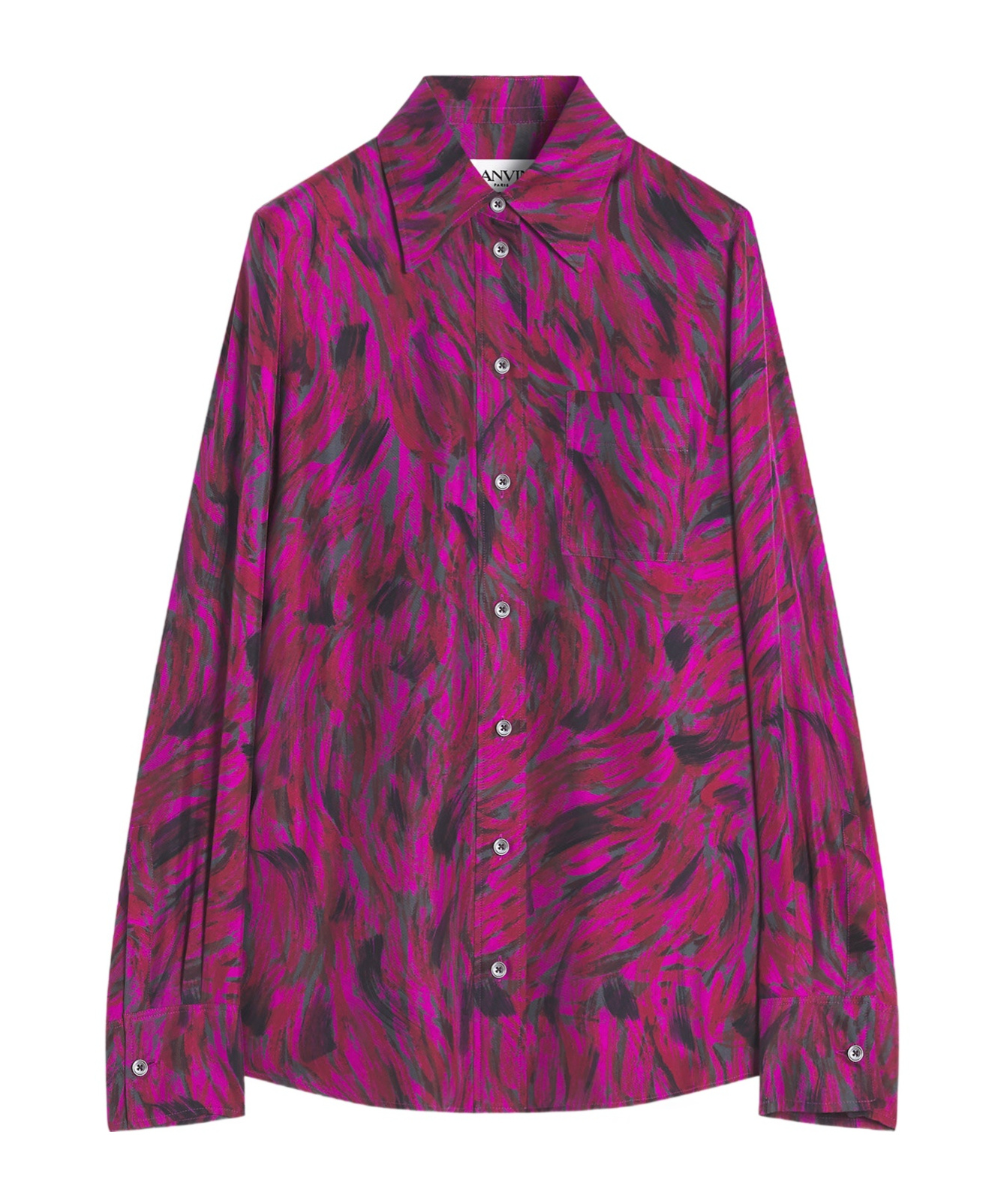 Lanvin Printed Shirt In Red