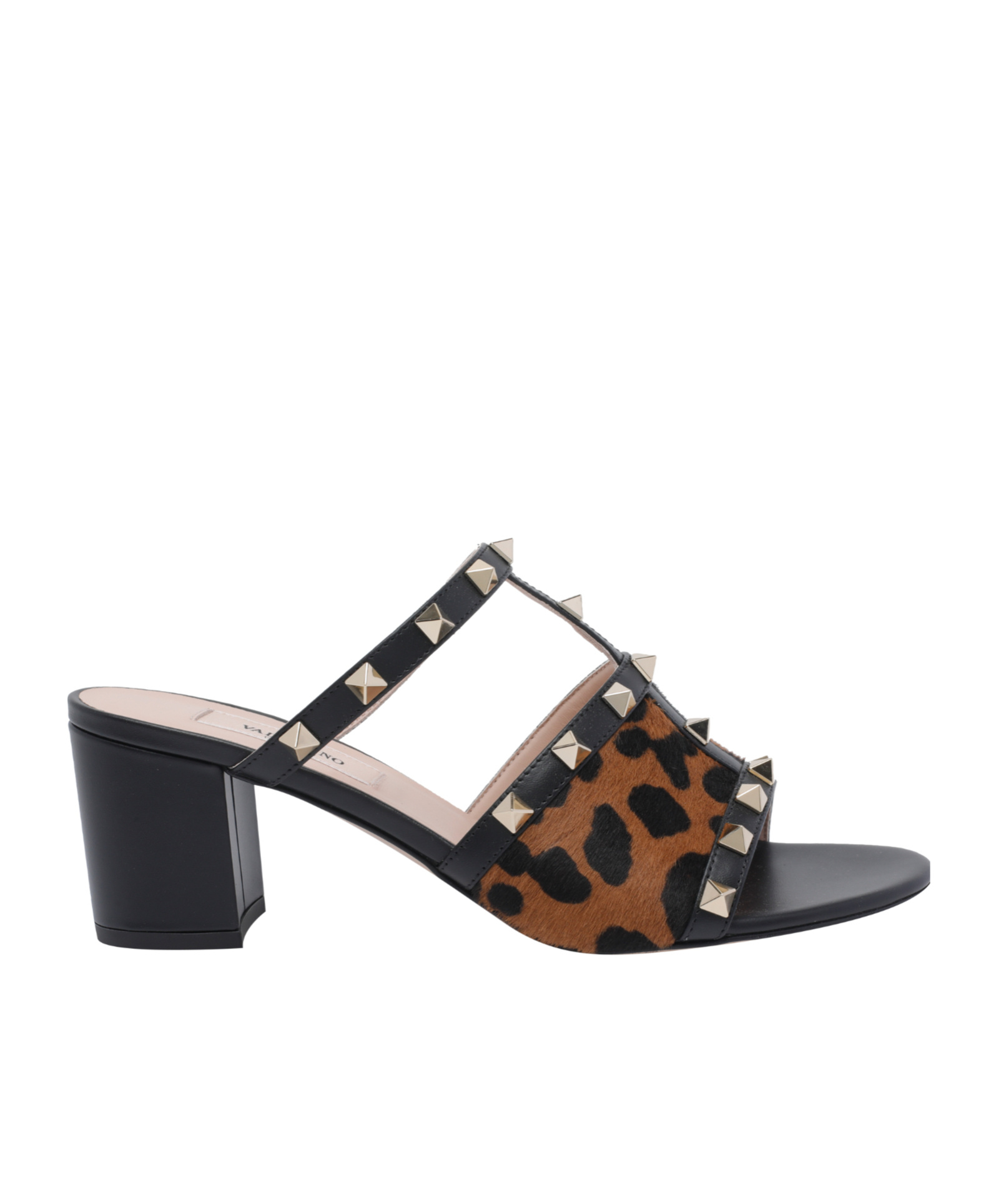 Valentino Rockstud High-heeled Sandals In Multi
