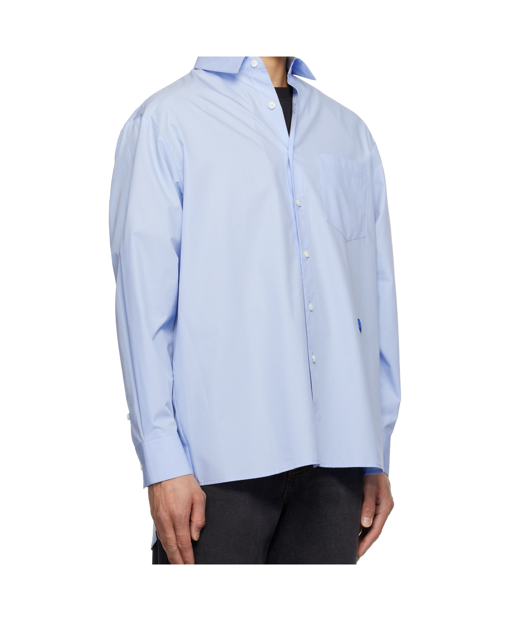 Ader Error Long Sleeve Shirt In Blue