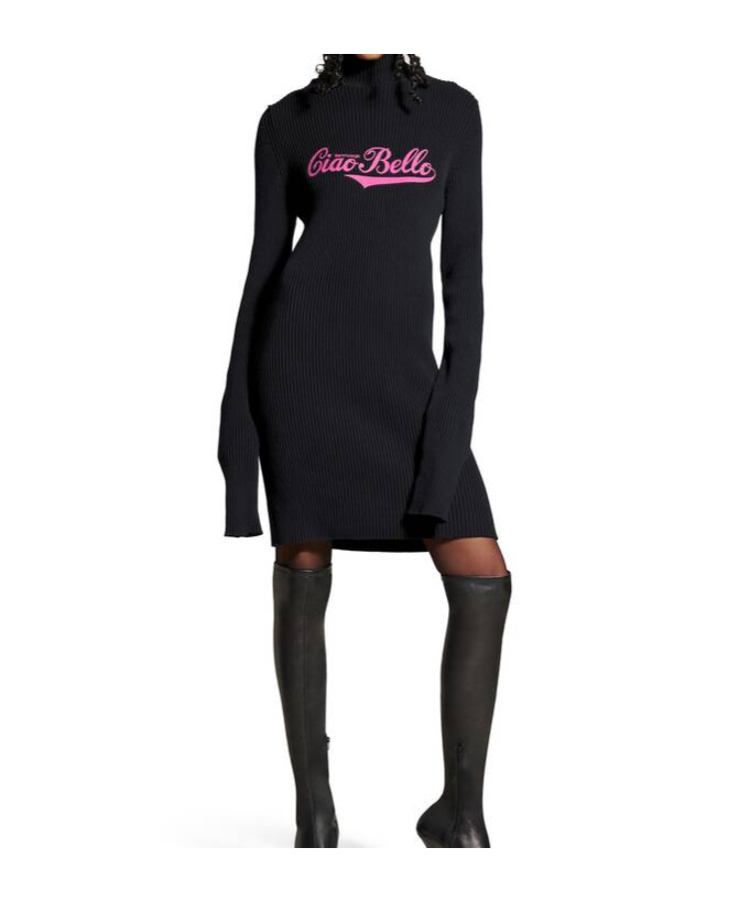 Balenciaga Turtleneck Sweater In Black
