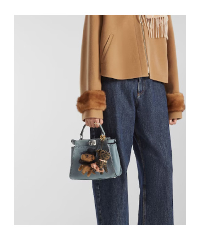 Fendi Peekaboo Mini In Blue