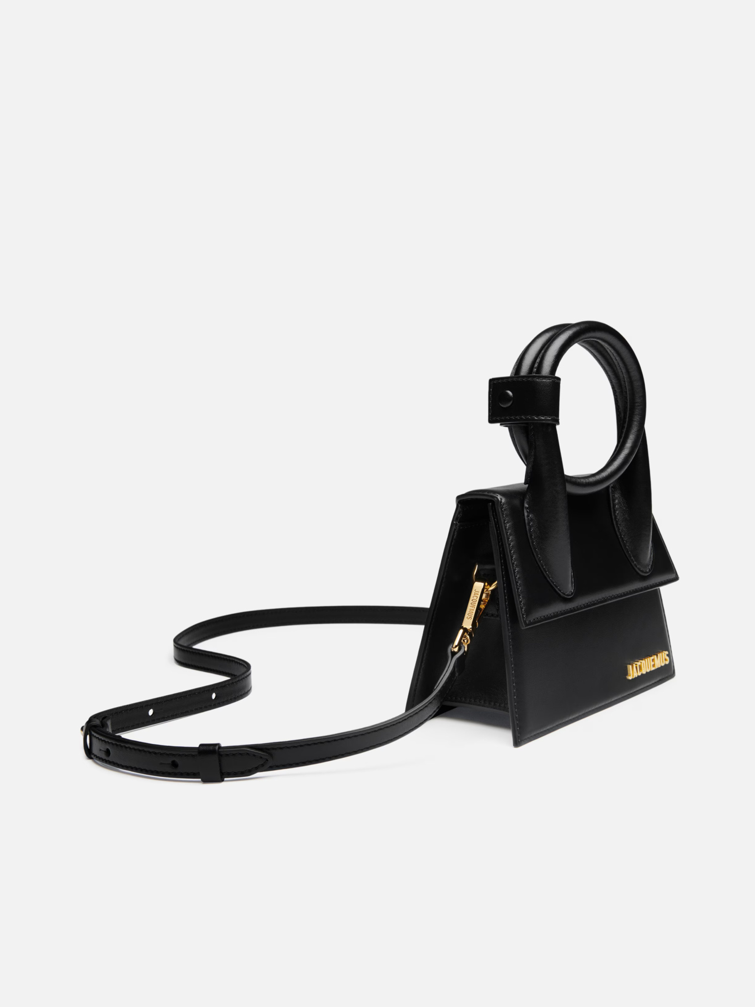 Jacquemus Mini Chiquito Knot-handle Tote Bag In Black