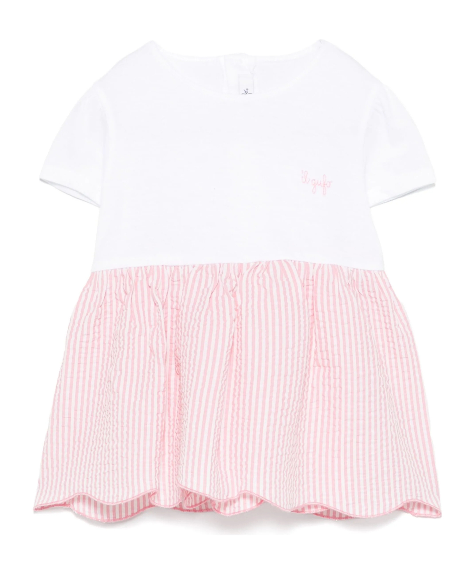 Il Gufo Seersucker Shorts Set In Multi