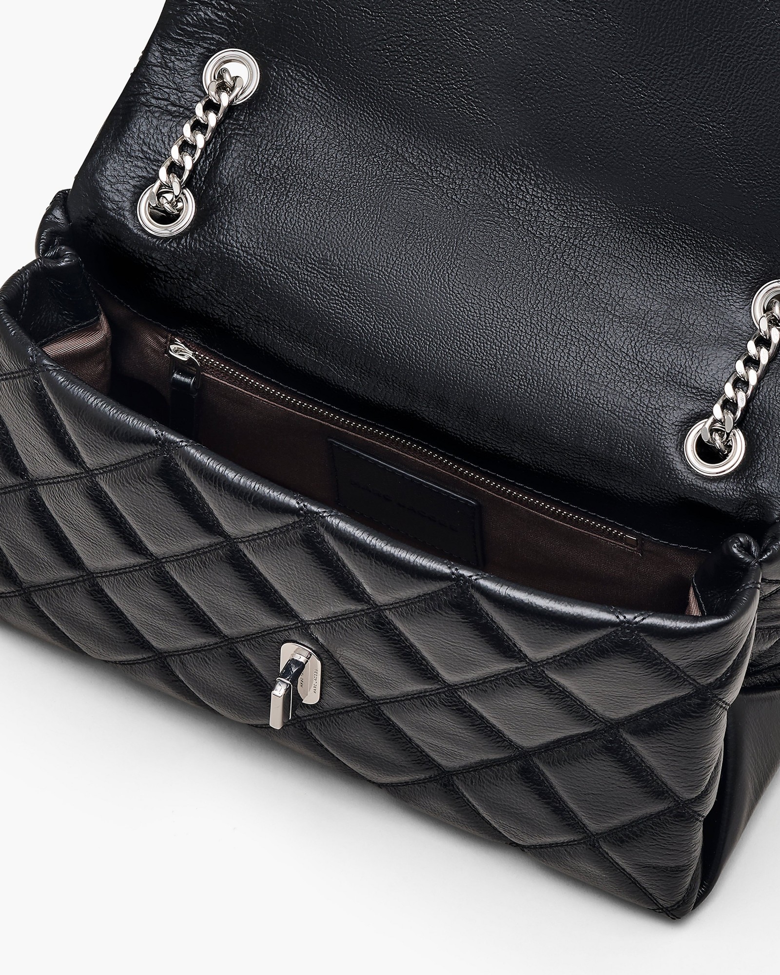 Marc Jacobs Medium The Quilted Dual Convertible Shoulder Bag In Black