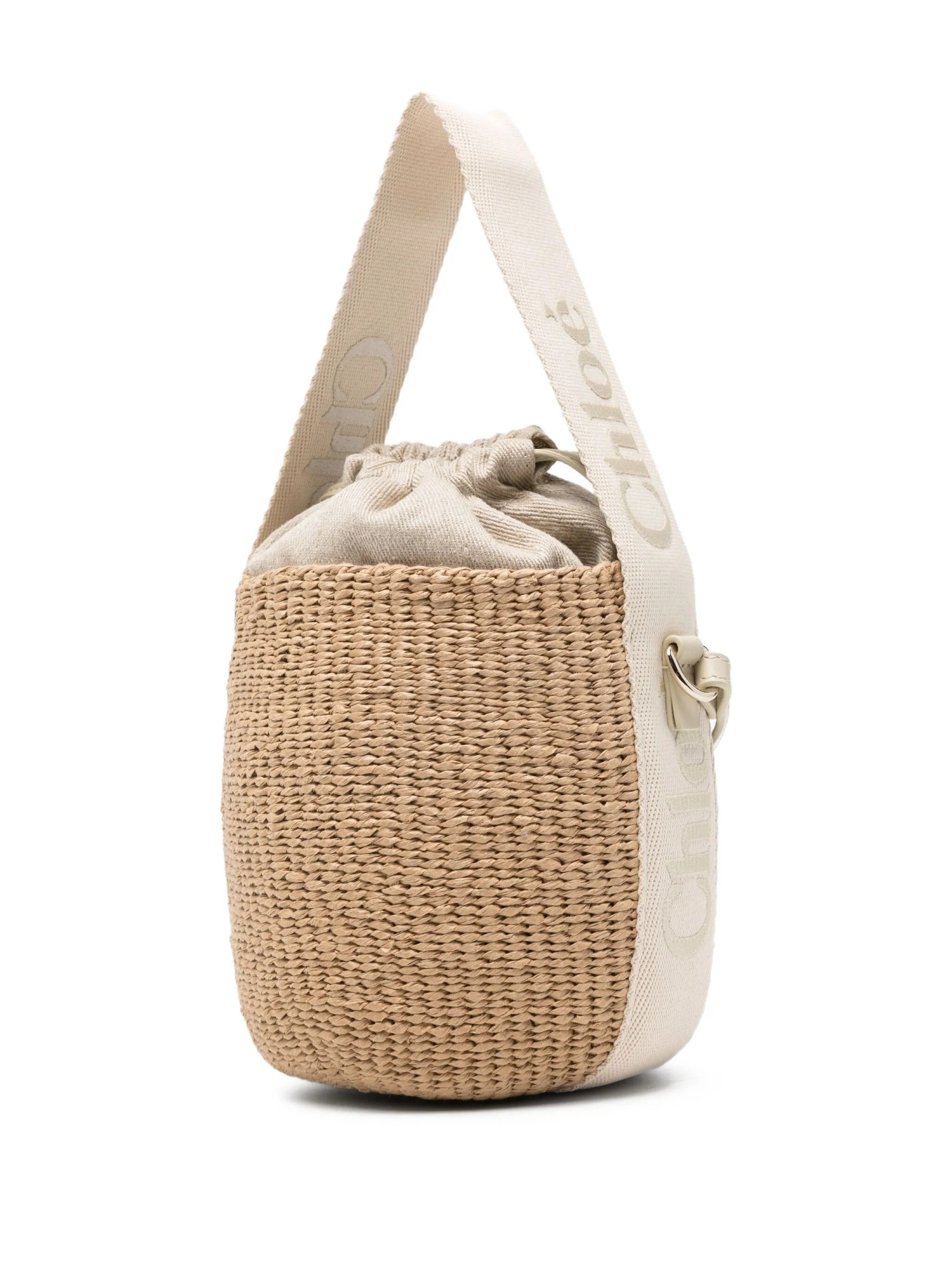 Chloé Woven Top-handle Shoulder Bag In Brown