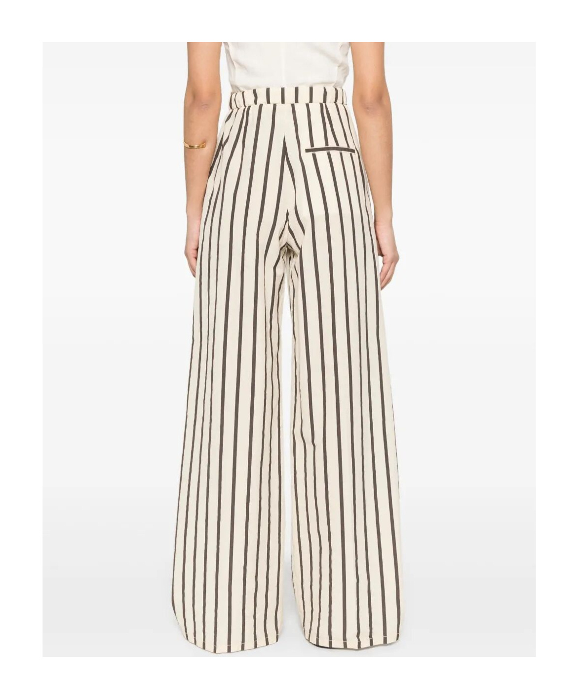 FORTE FORTE STRIPED PALAZZO PANTS