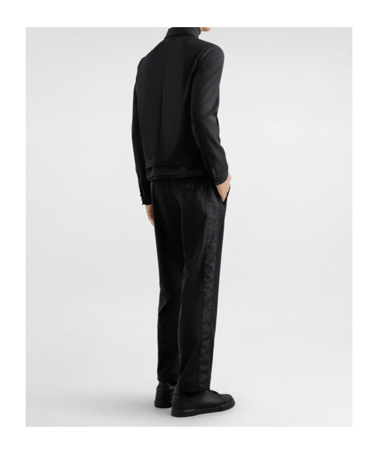 Dolce & Gabbana Technical Jersey Sweatshirt With Branded Tag In Black