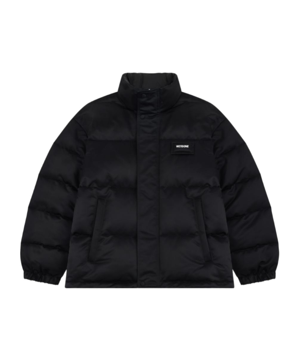 We11 Done Long-sleeved Down Jacket In Black