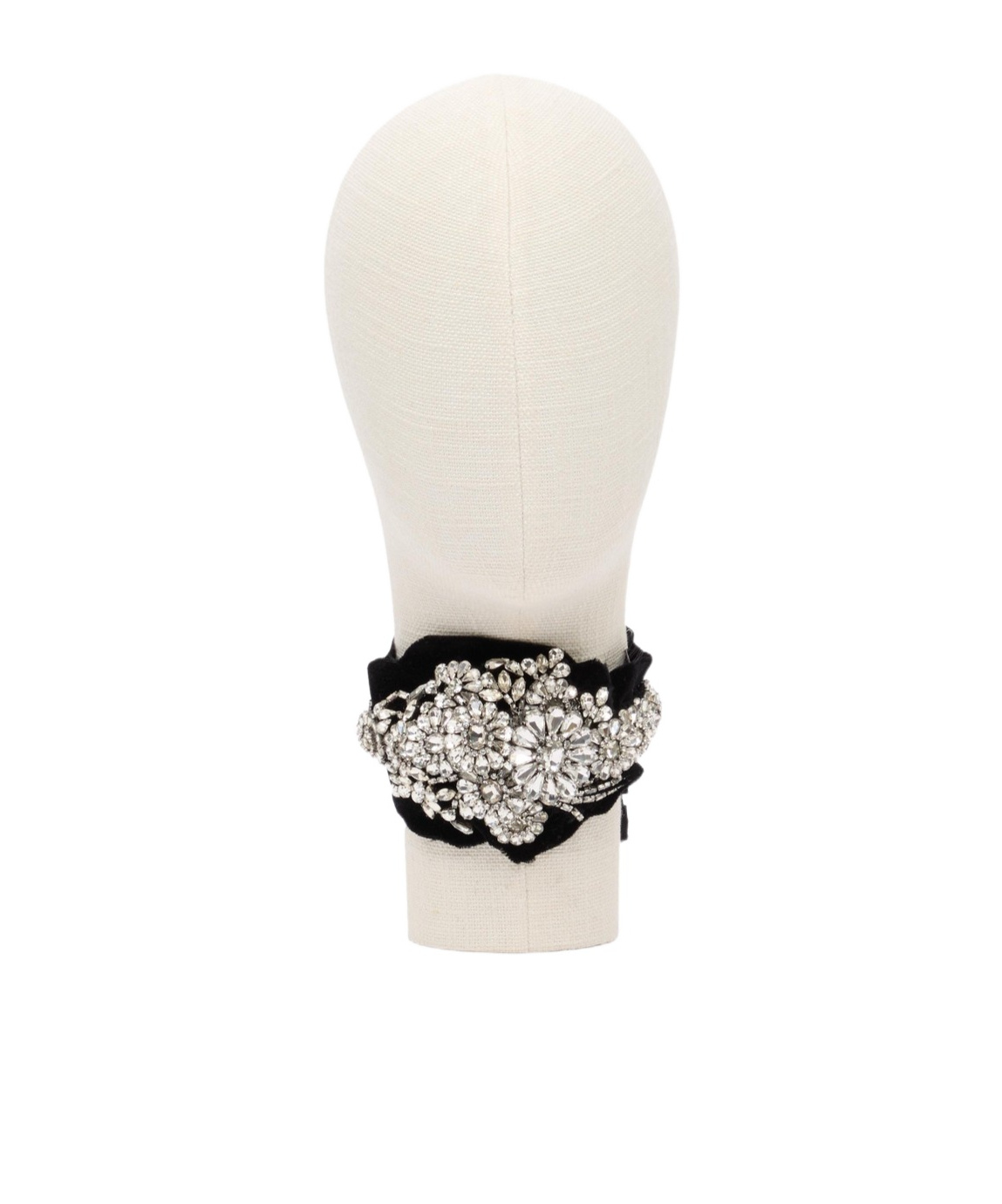 Valentino Floral Necklace In Crystal/multicolor/ruthenium/gold