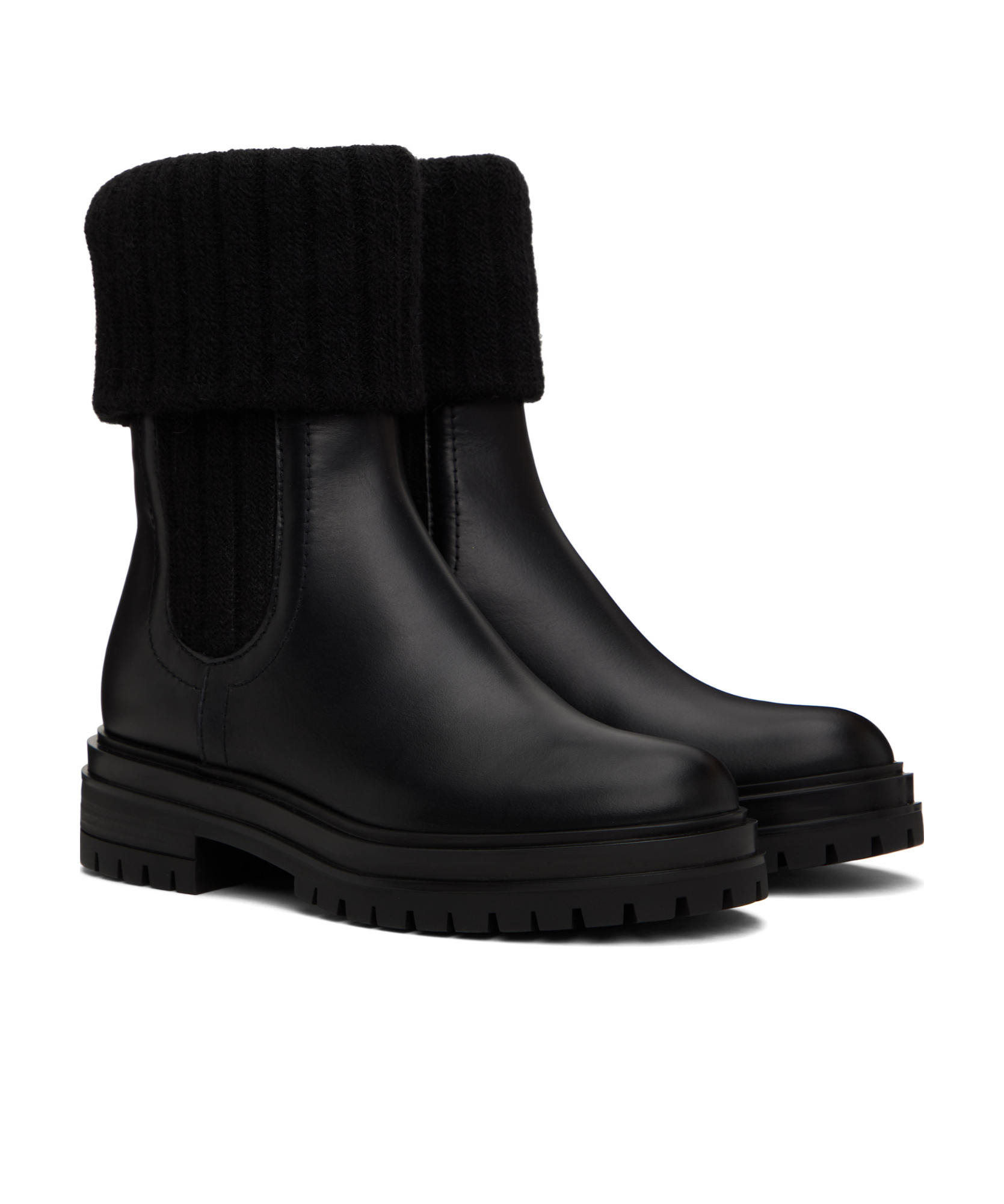 Gianvito Rossi Tenney Ankle Boots In Black