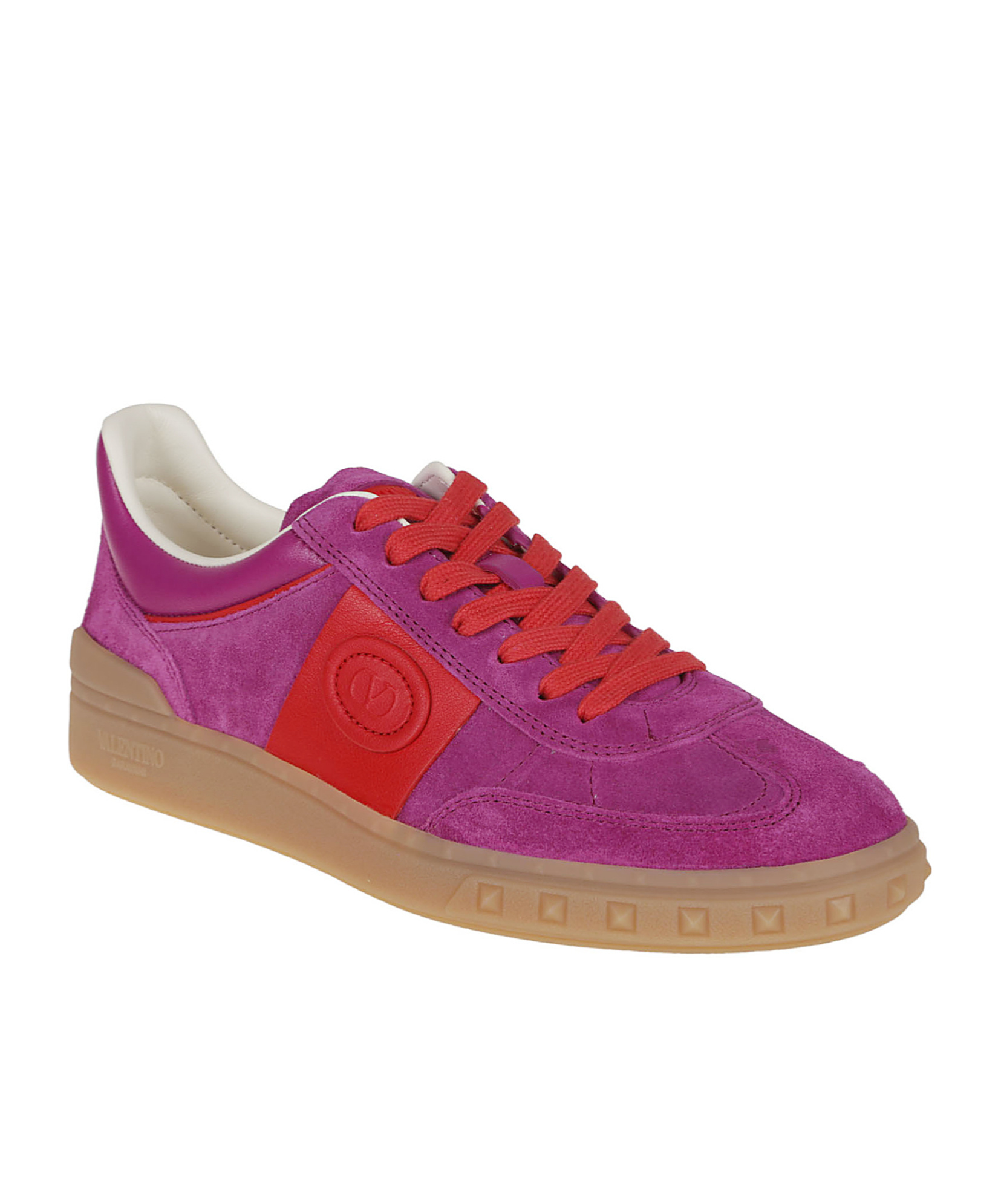 Valentino Suede Sneakers In Pink