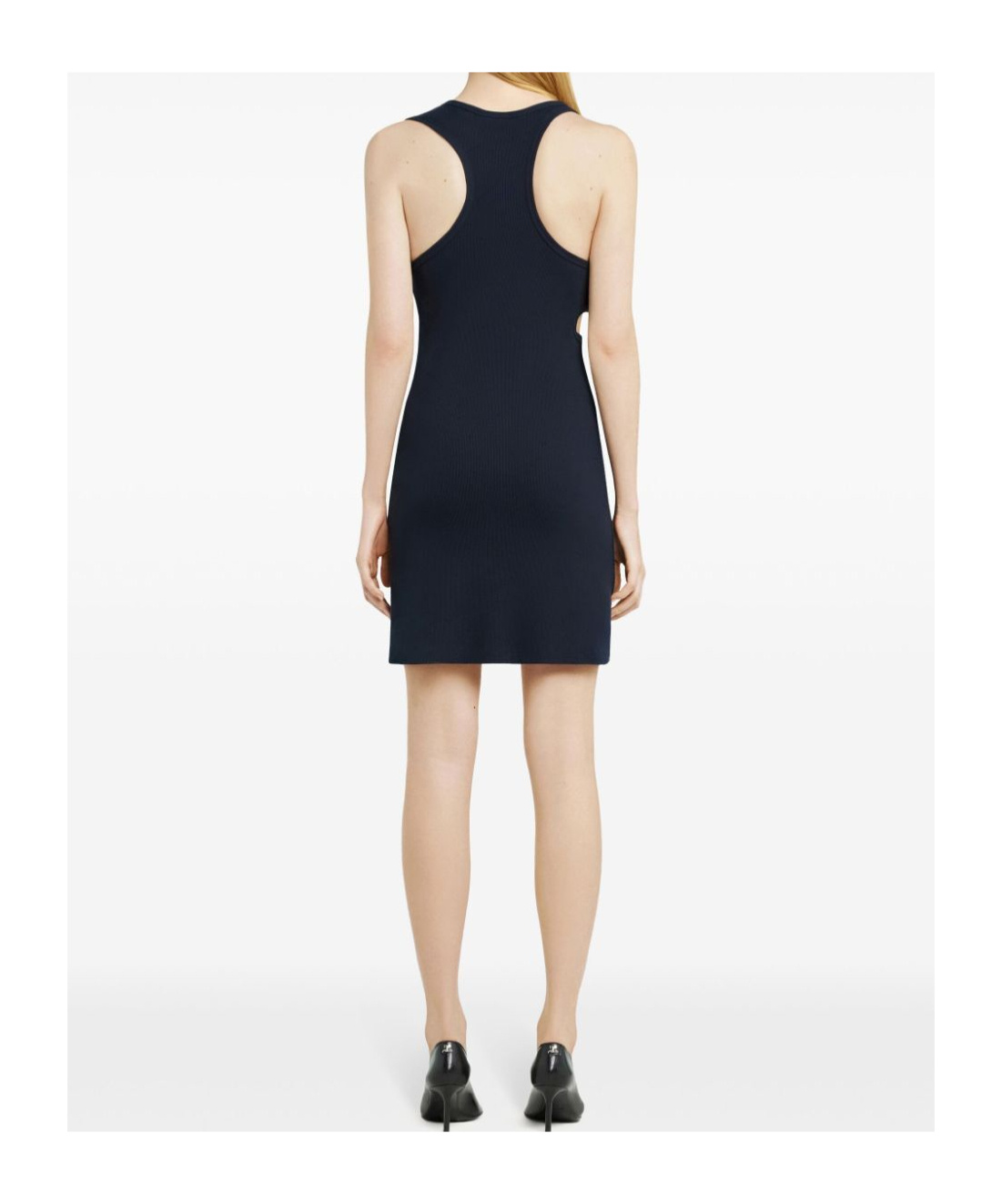 Courrèges Courreges Black Cotton Mini Dress In Black