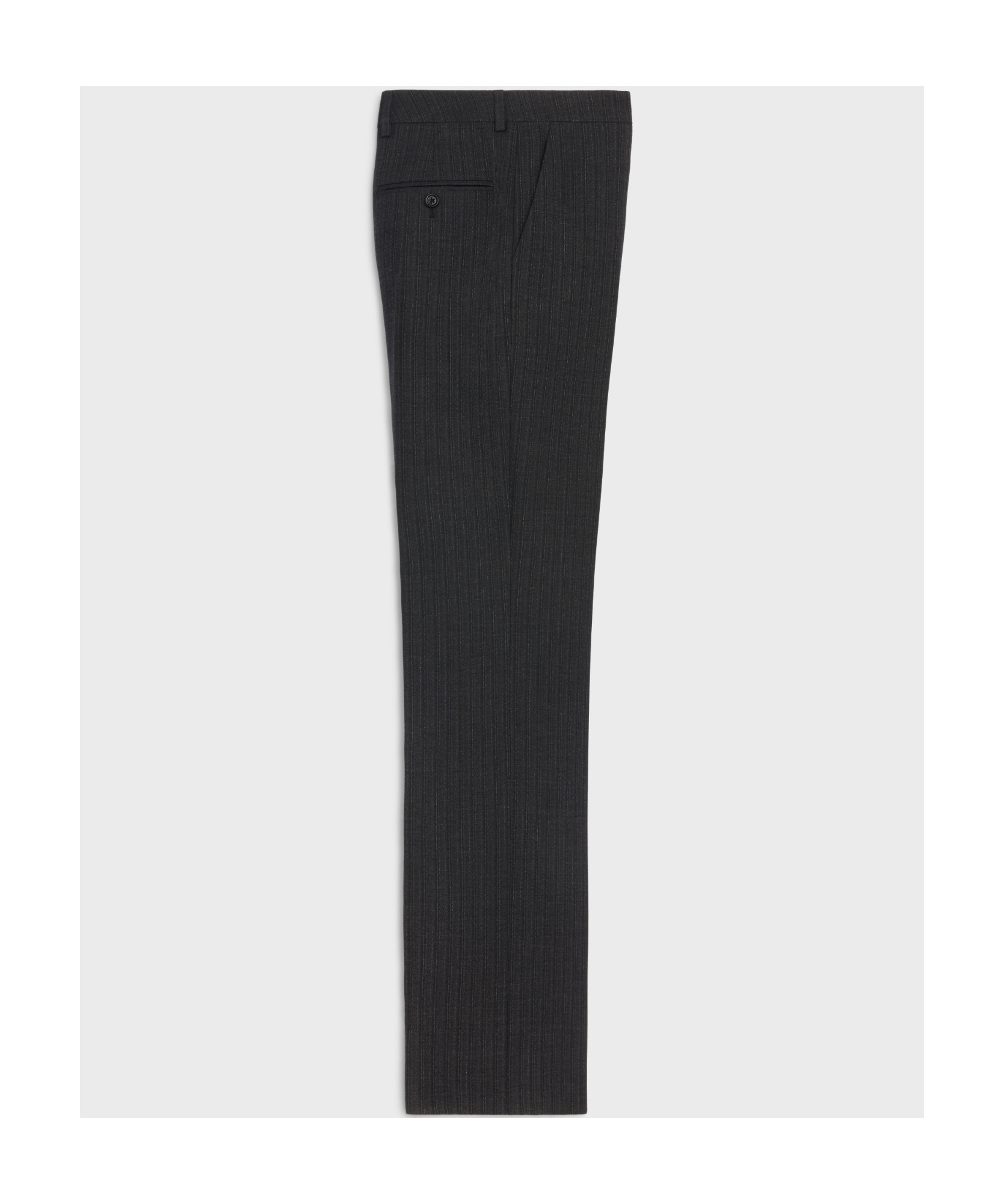 Celine Belt Loop Wool Casual Pants In Black