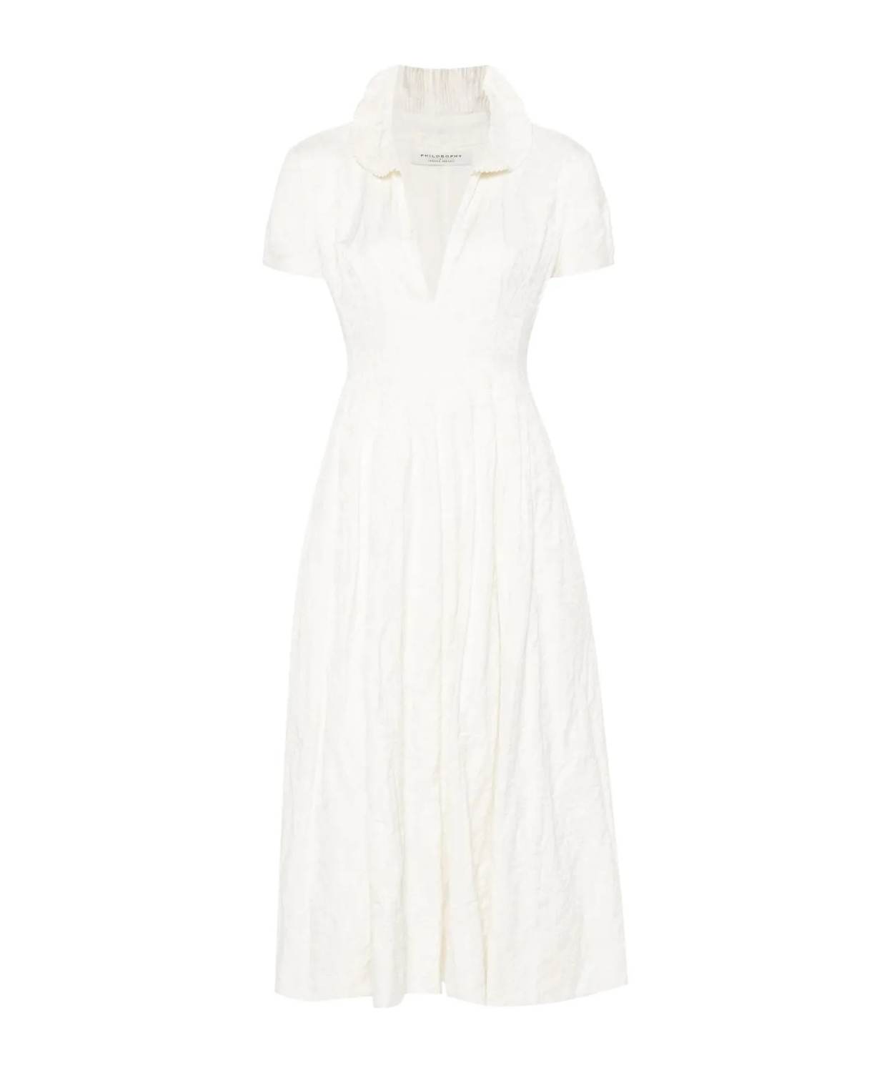 Philosophy Di Lorenzo Serafini V-neck Pleated Midi Dress