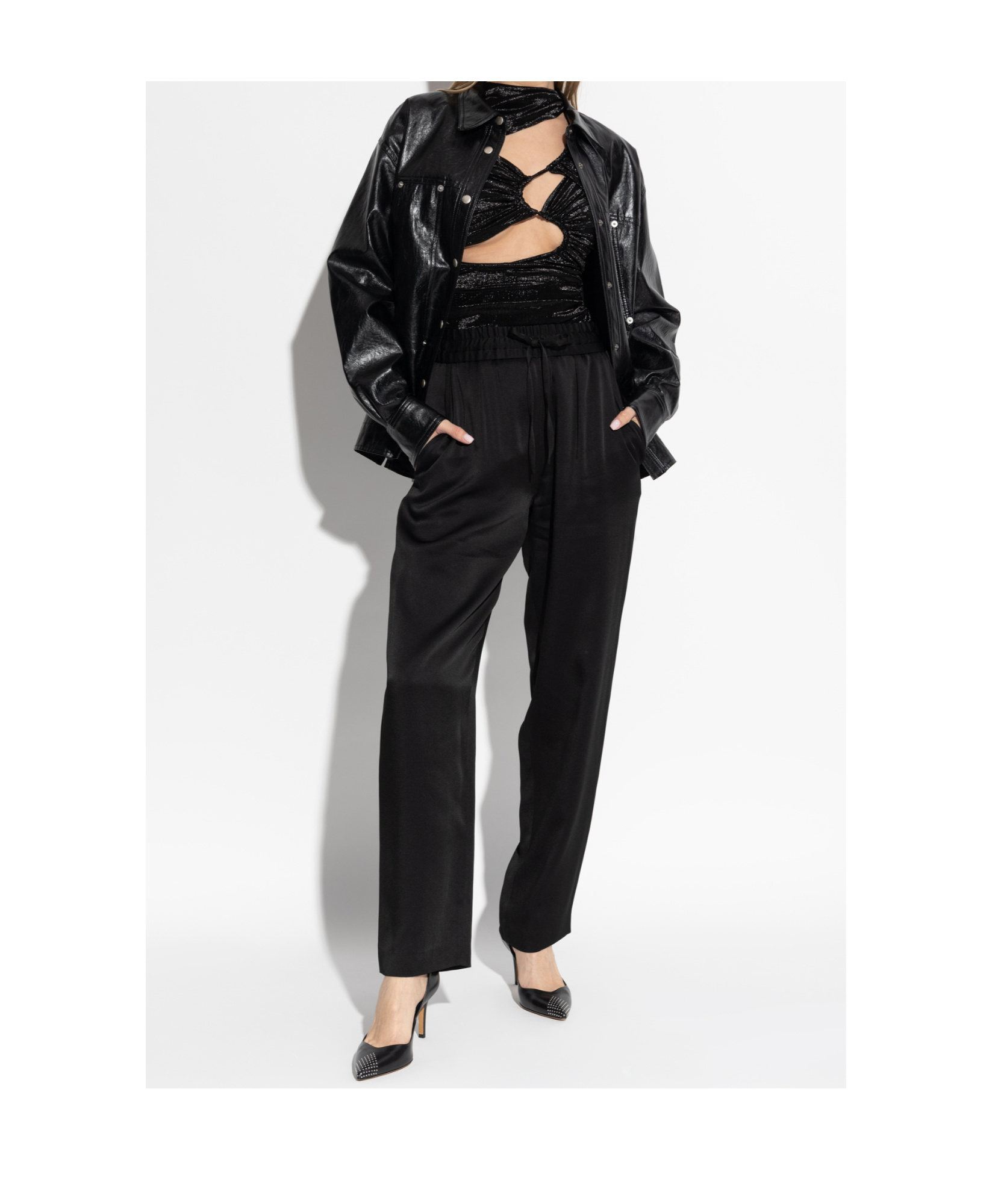 Isabel Marant Long-sleeved Top In Black