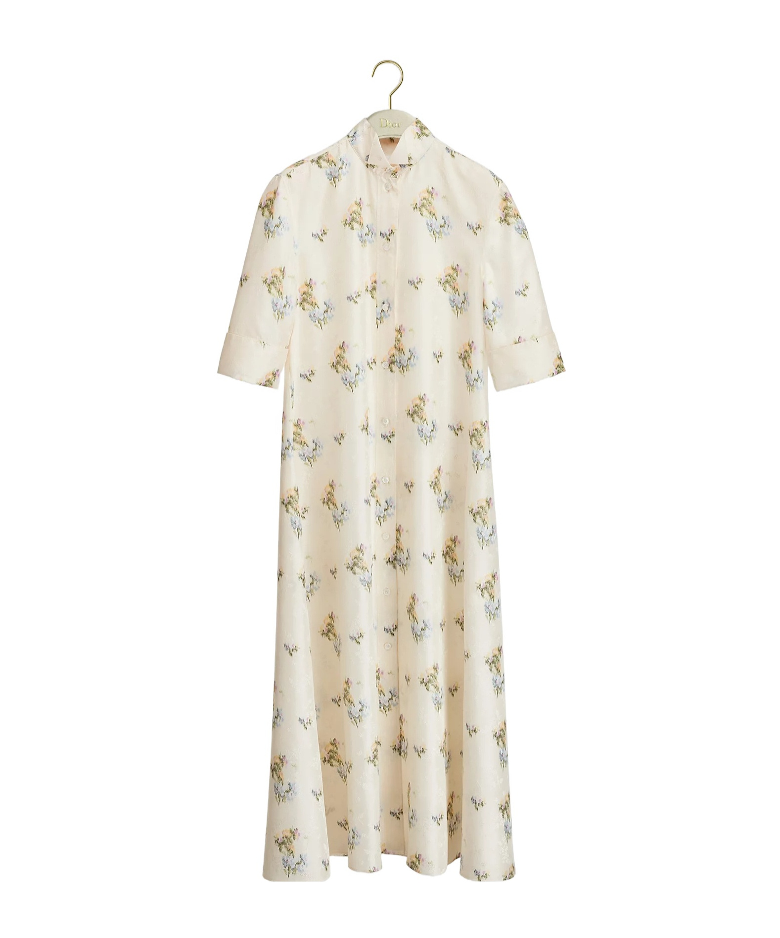 Dior Mid-length Belted Shirtdress In White