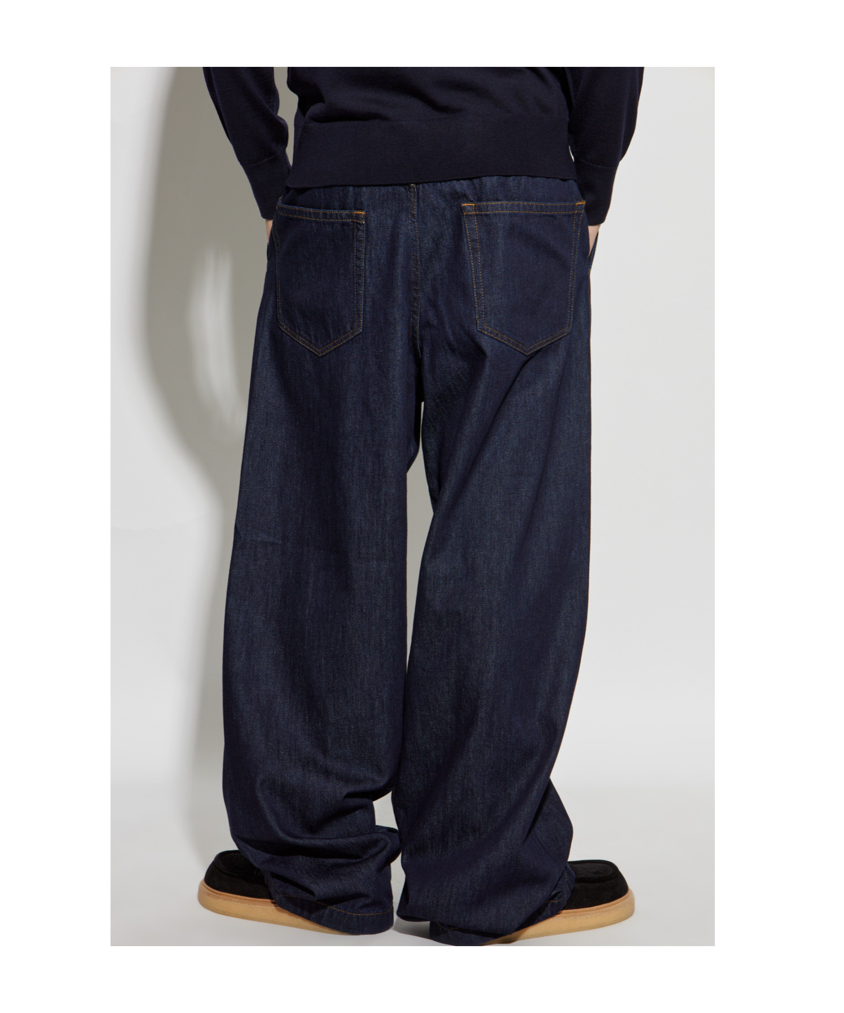 Dries Van Noten Belt-loop Jeans In Black