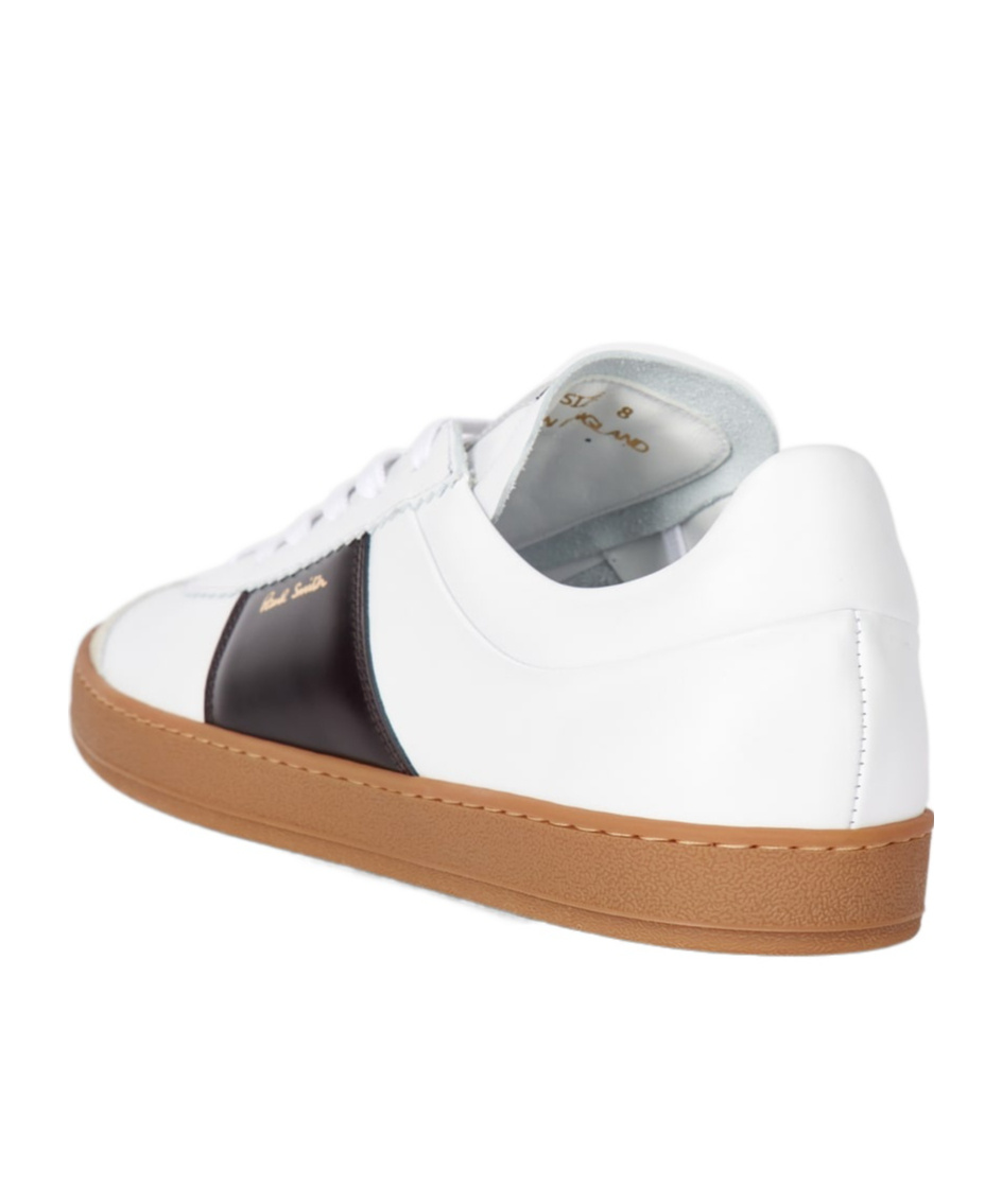 Paul Smith White Leather 'foley' Trainers In White