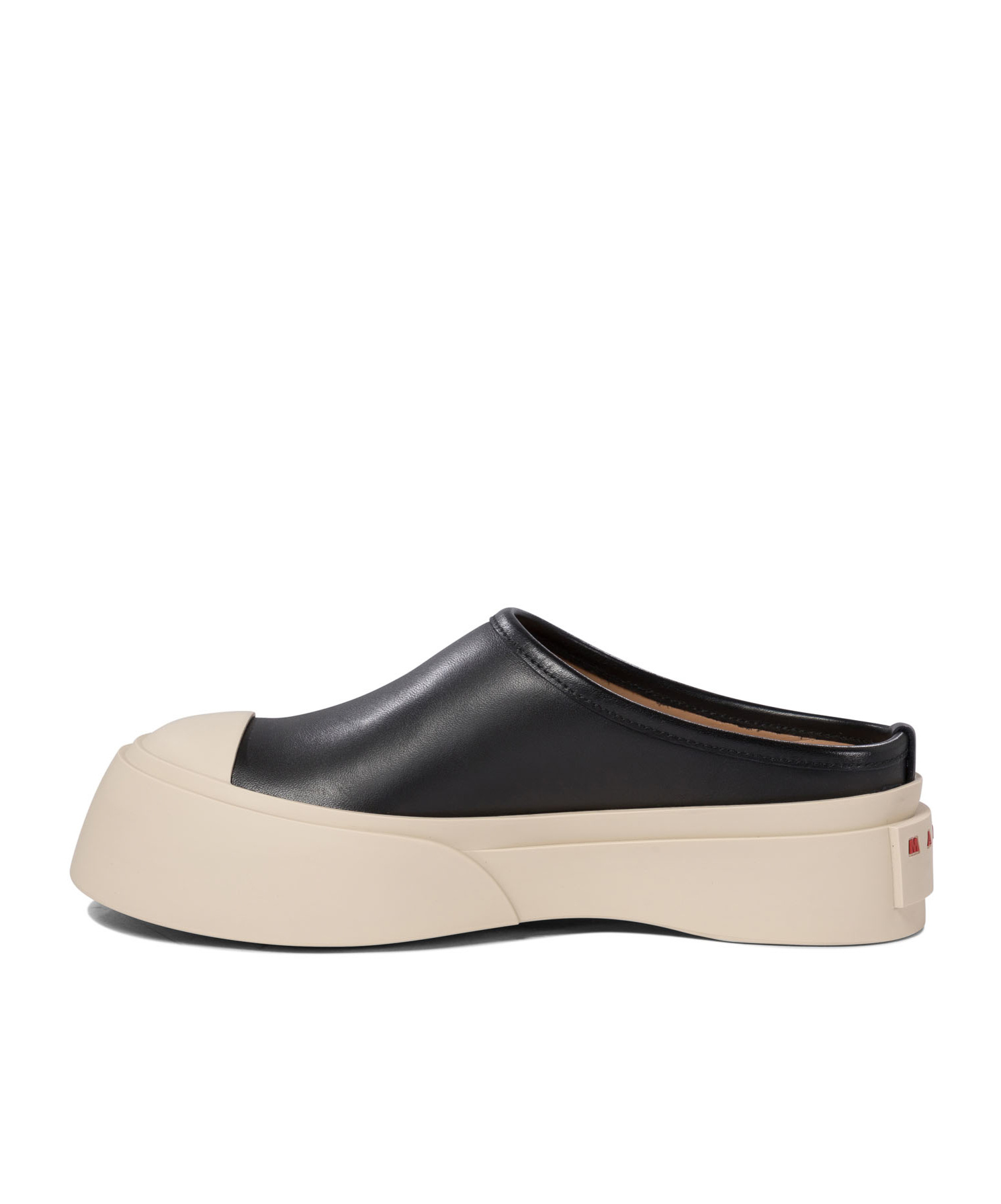 Marni Smooth Leather Pablo Clogs In Nude