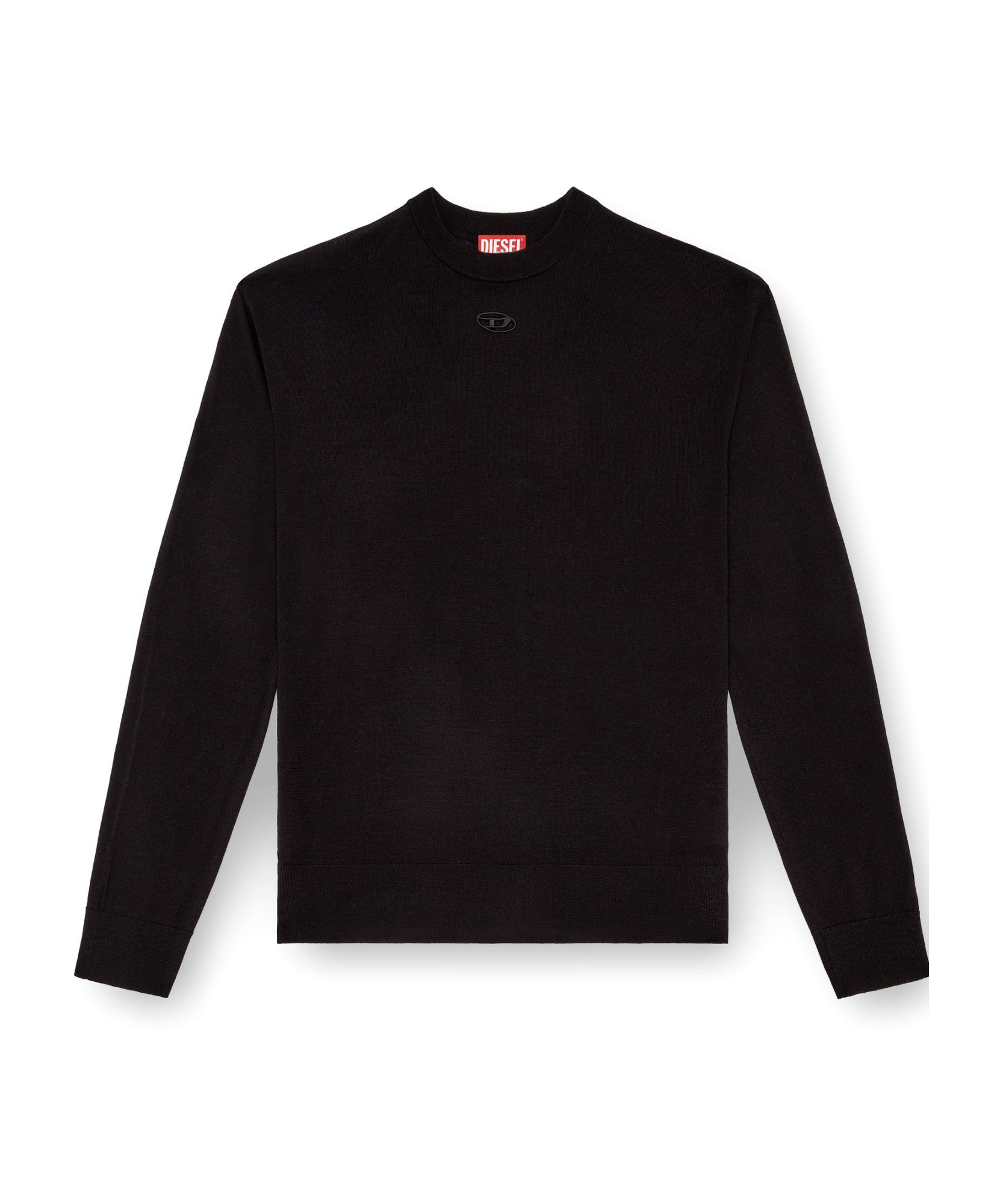 Shop Diesel Oval-d Embroidered Sweater In Black