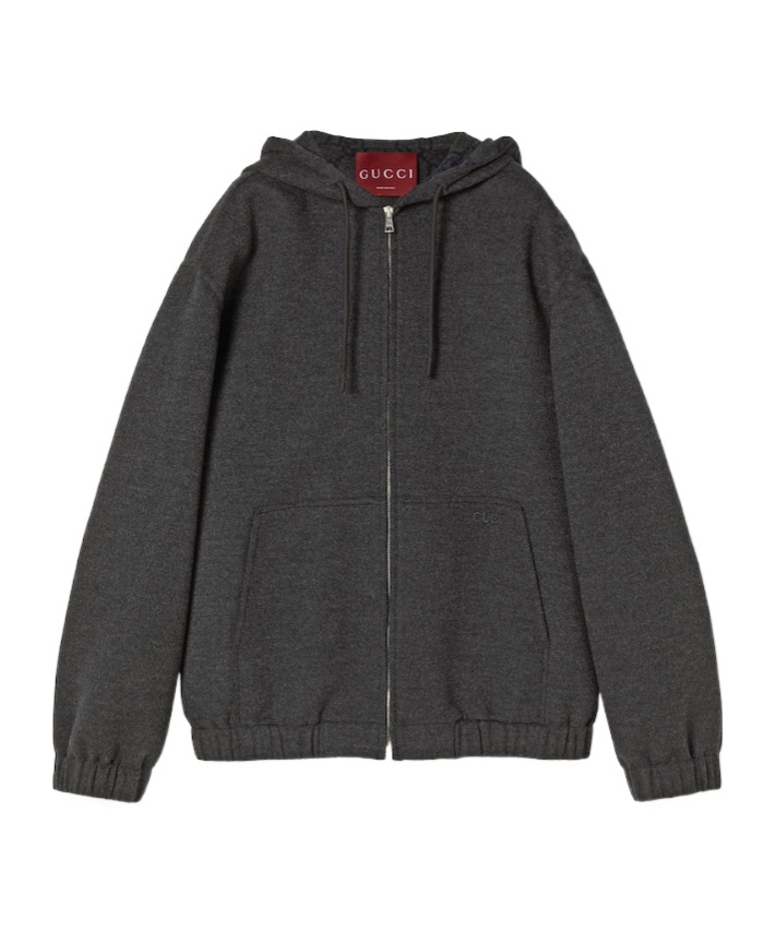 Gucci Gg Wool Jacket In Black
