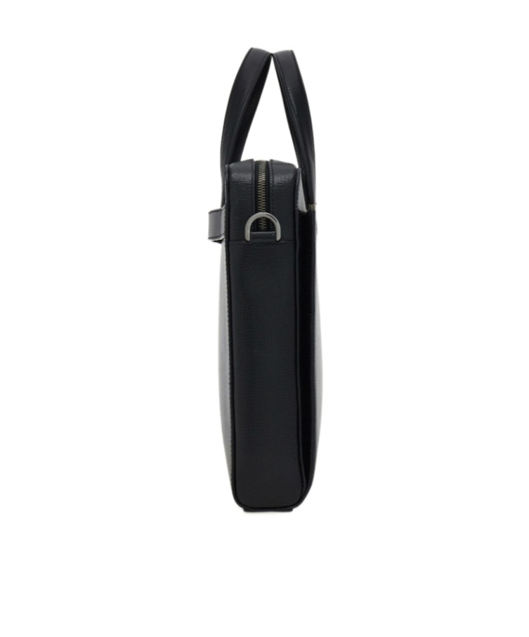 Ferragamo Gancini Briefcase In Black