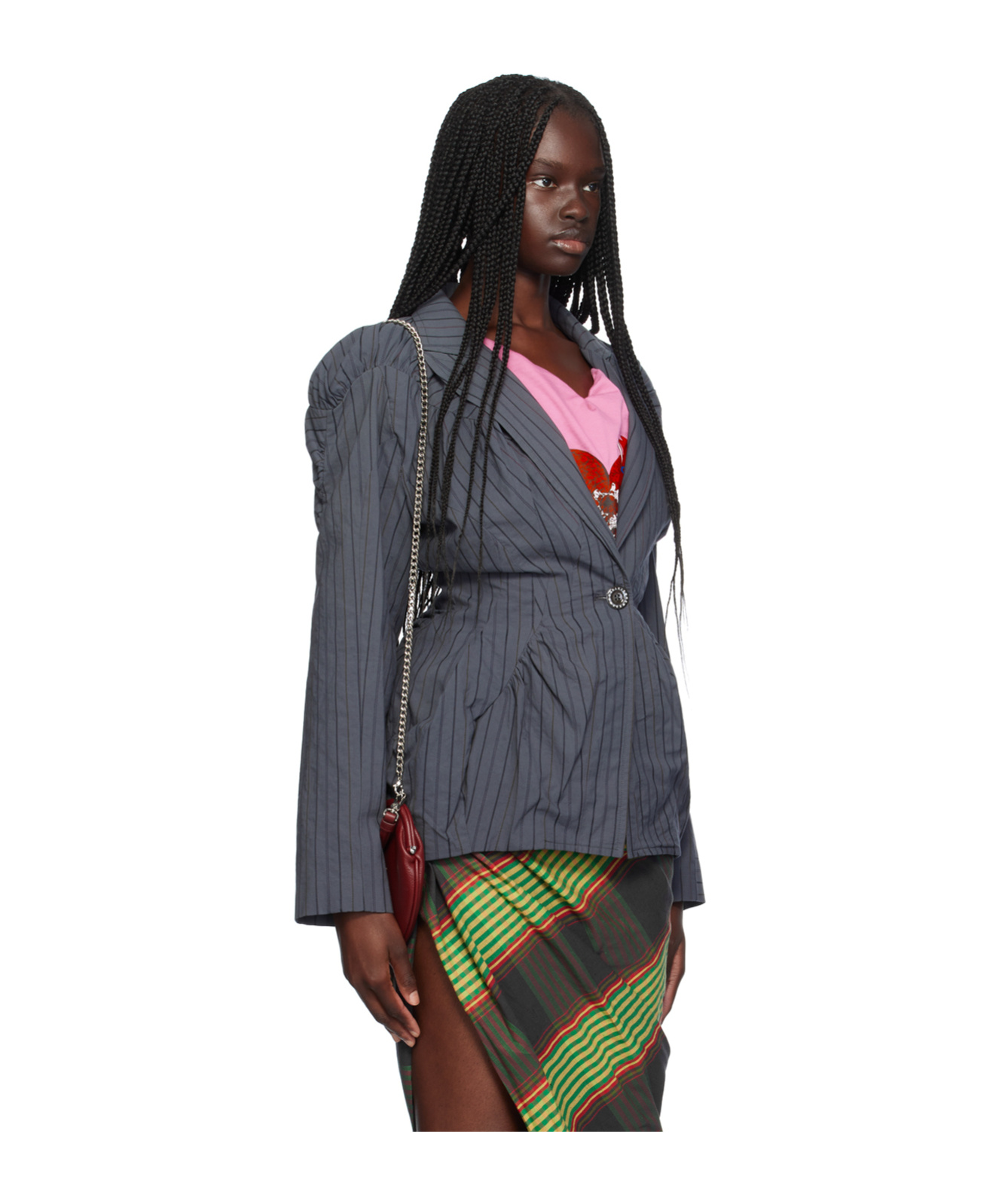 VIVIENNE WESTWOOD CLOUD STRIPED BLAZER