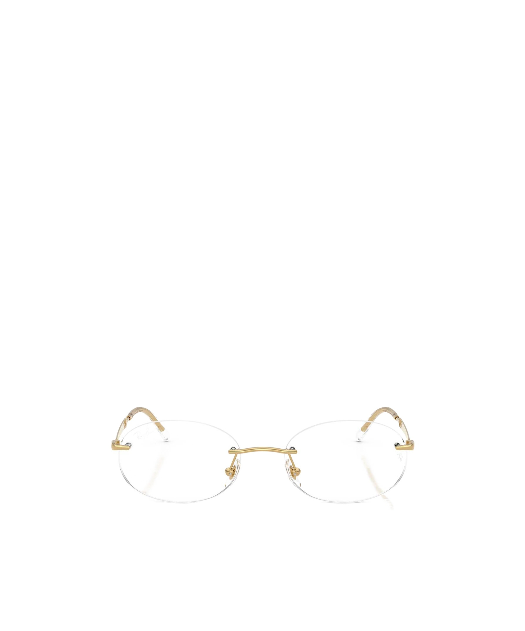 Ray Ban Frameless Plain Mirror In Gold