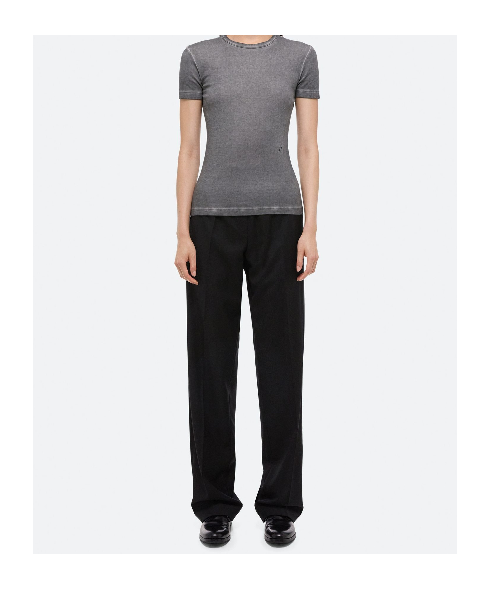 Helmut Lang Garment-dyed Shrunken Tee