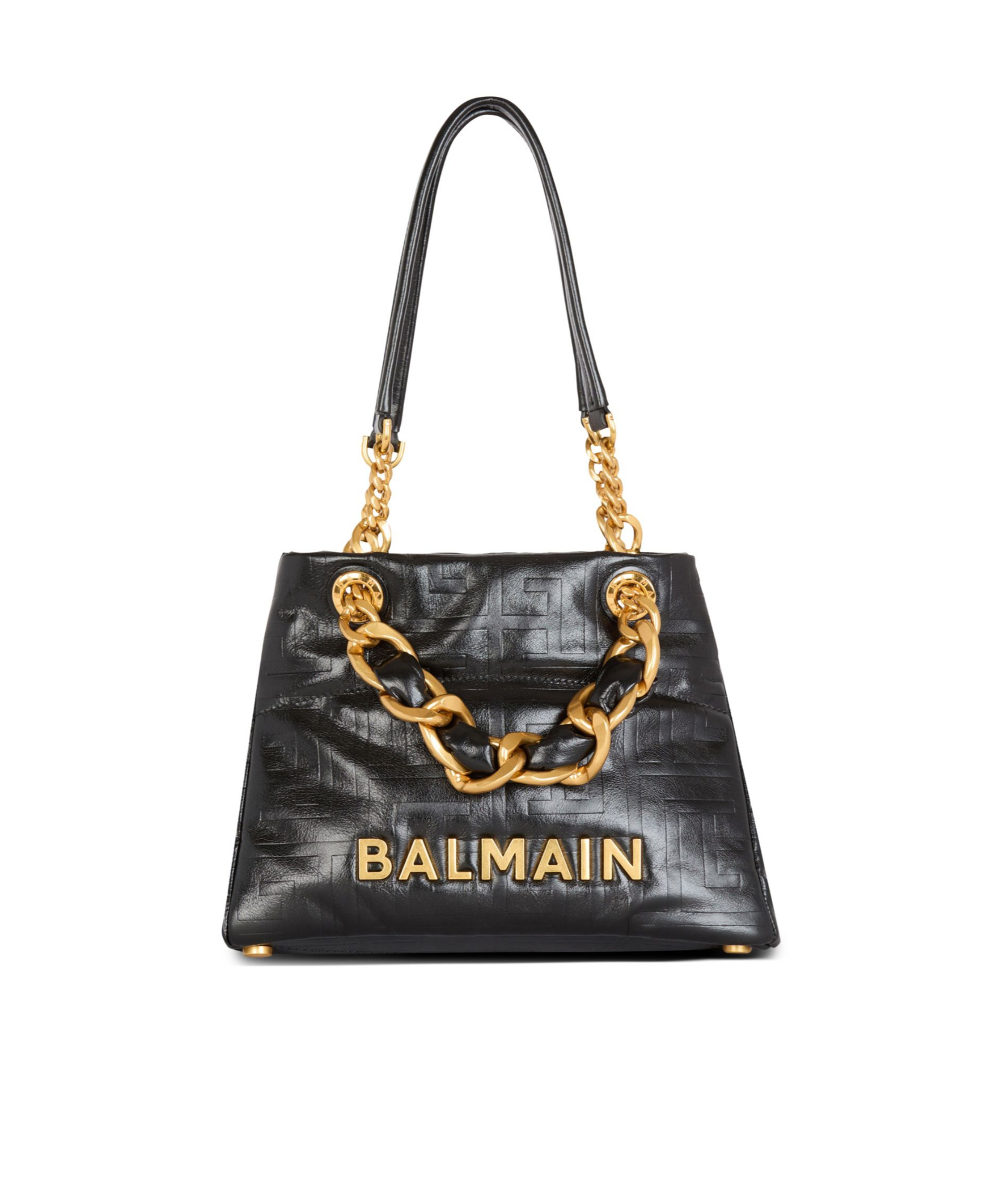 Shop Balmain 1945 Soft Logo Tote In Black